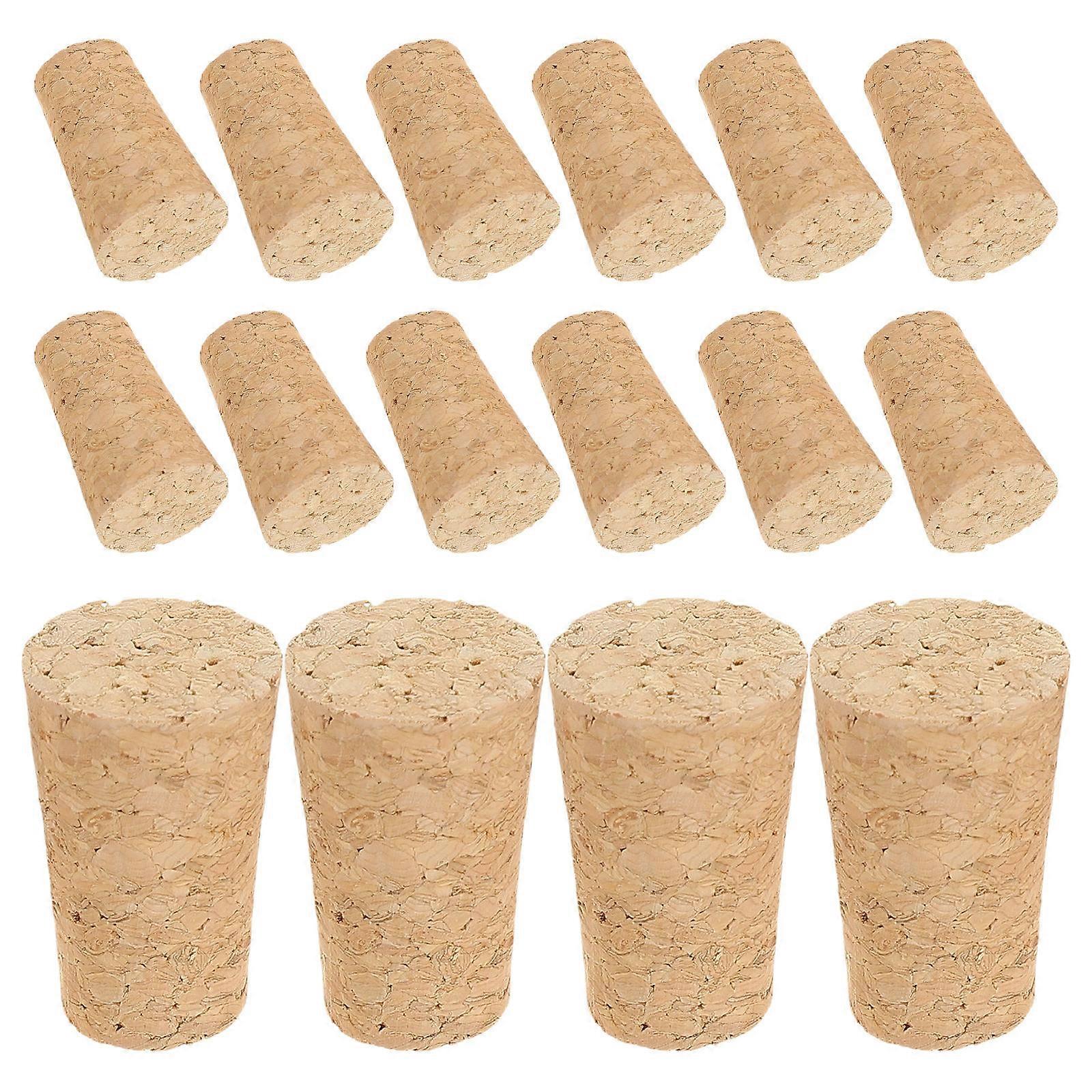 Stoppers Wood Plugs for Use 20Pcs Elegant Beige Set