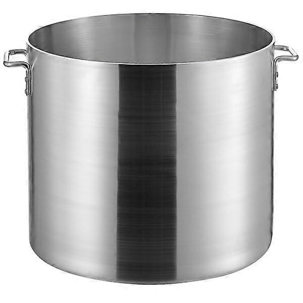 100 Quart Heavy Duty Aluminum Stock Pot with Dual Riveted Handles for Large Batch Cooking