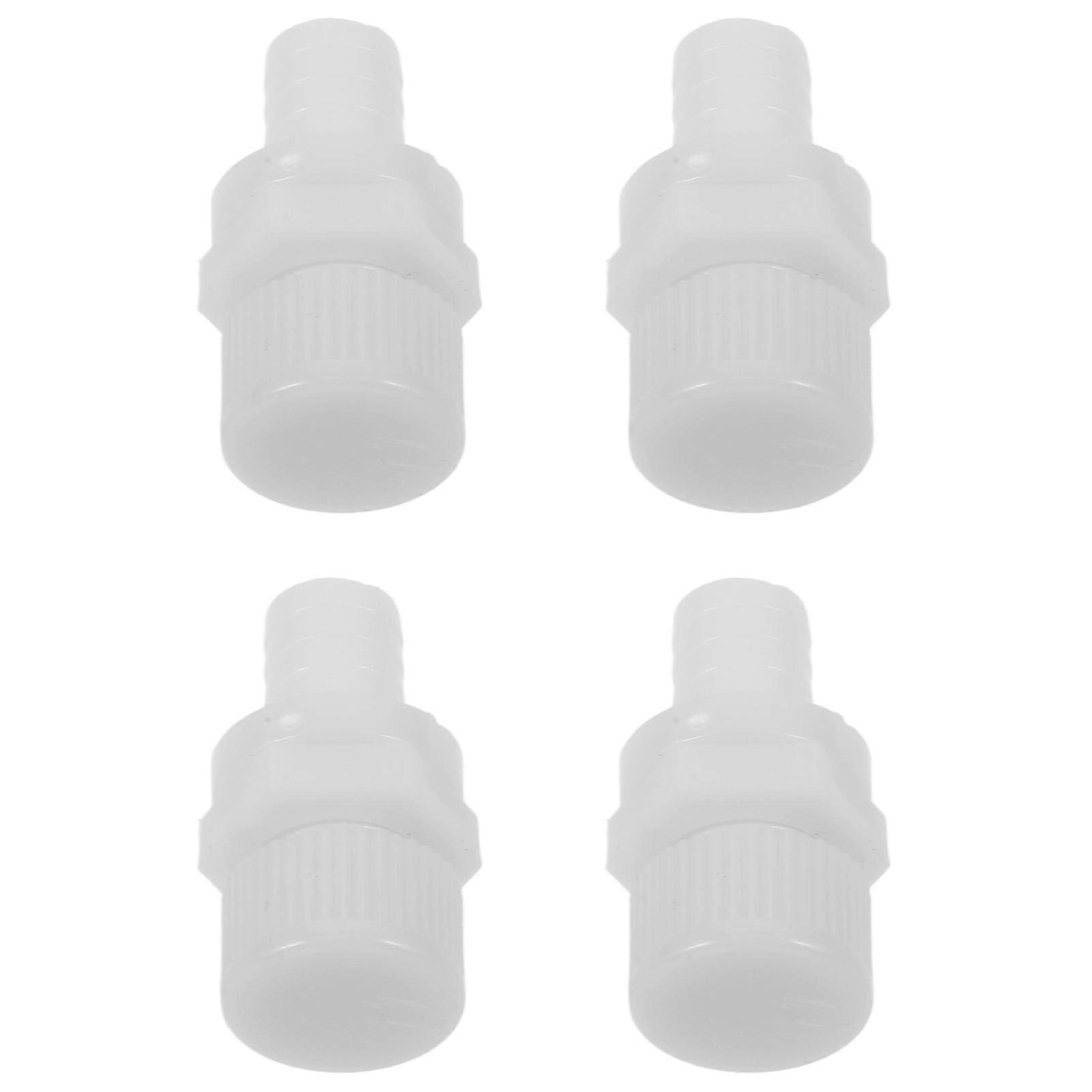Water Dispenser Plug for Drain Valve Function 4Pcs Plastic White