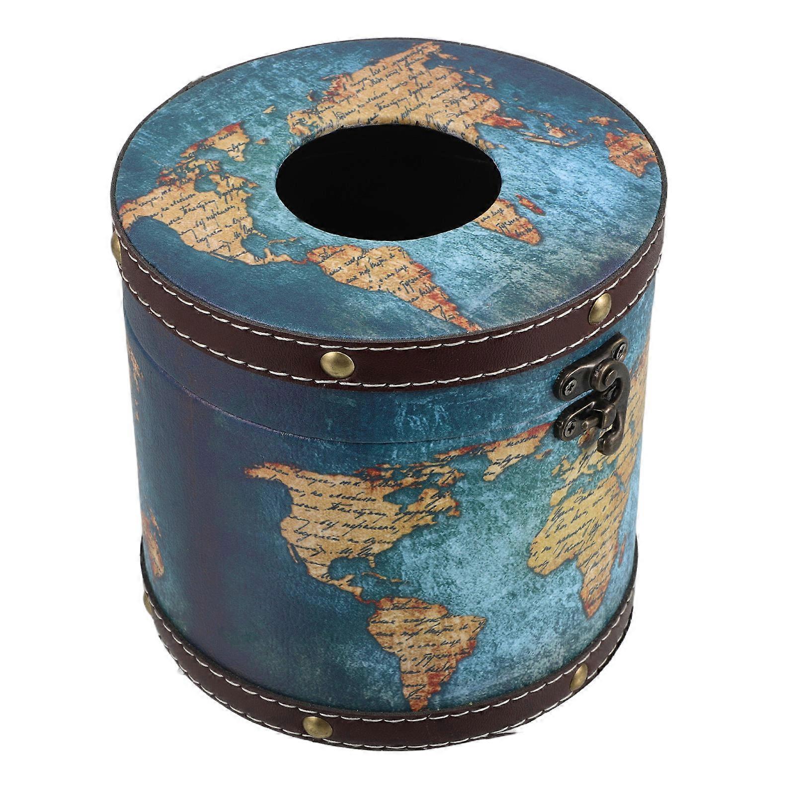 Car Tissue Holder Round Portable Tissue Organizer for Car Use