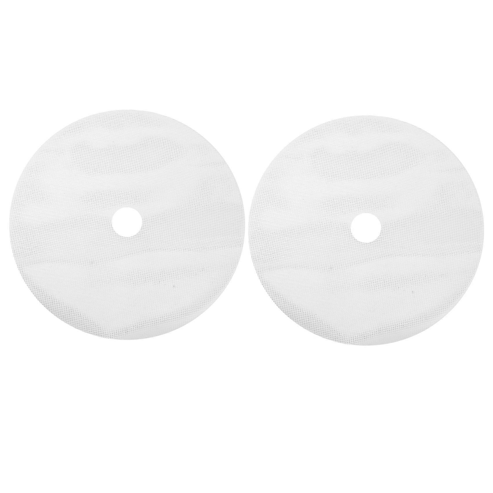 16 Pcs Round Silicone Dehydrator Sheets, Non-Stick Fruit Dehydrator Mats, Reusable Steamer Mat Mesh Sheet