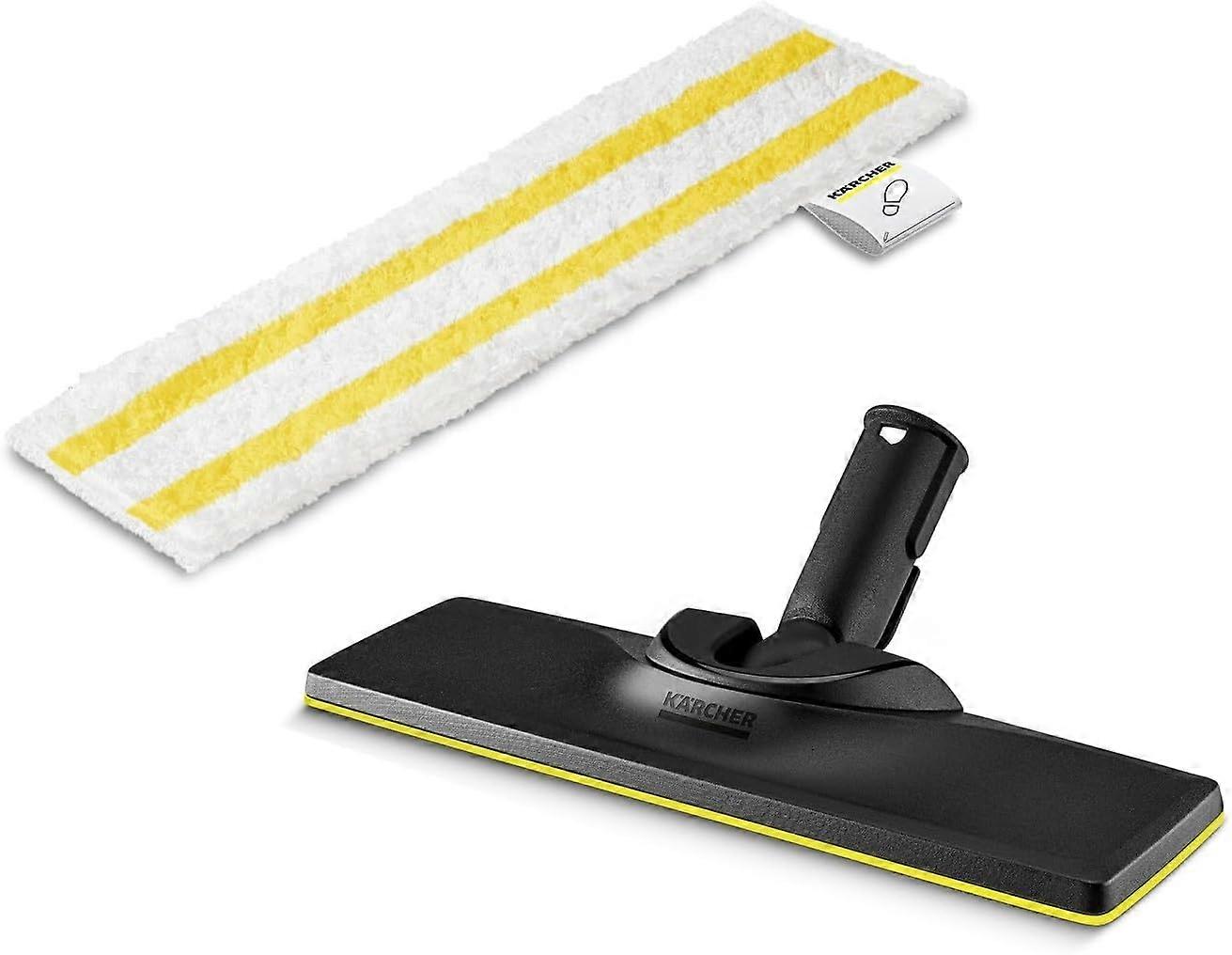 Kärcher Floor Nozzle Set + Easyfix Microfibre Cloth Compatible with Kärcher SC Steam Cleaners-for Floors, Suitable for All Types of Surfaces,