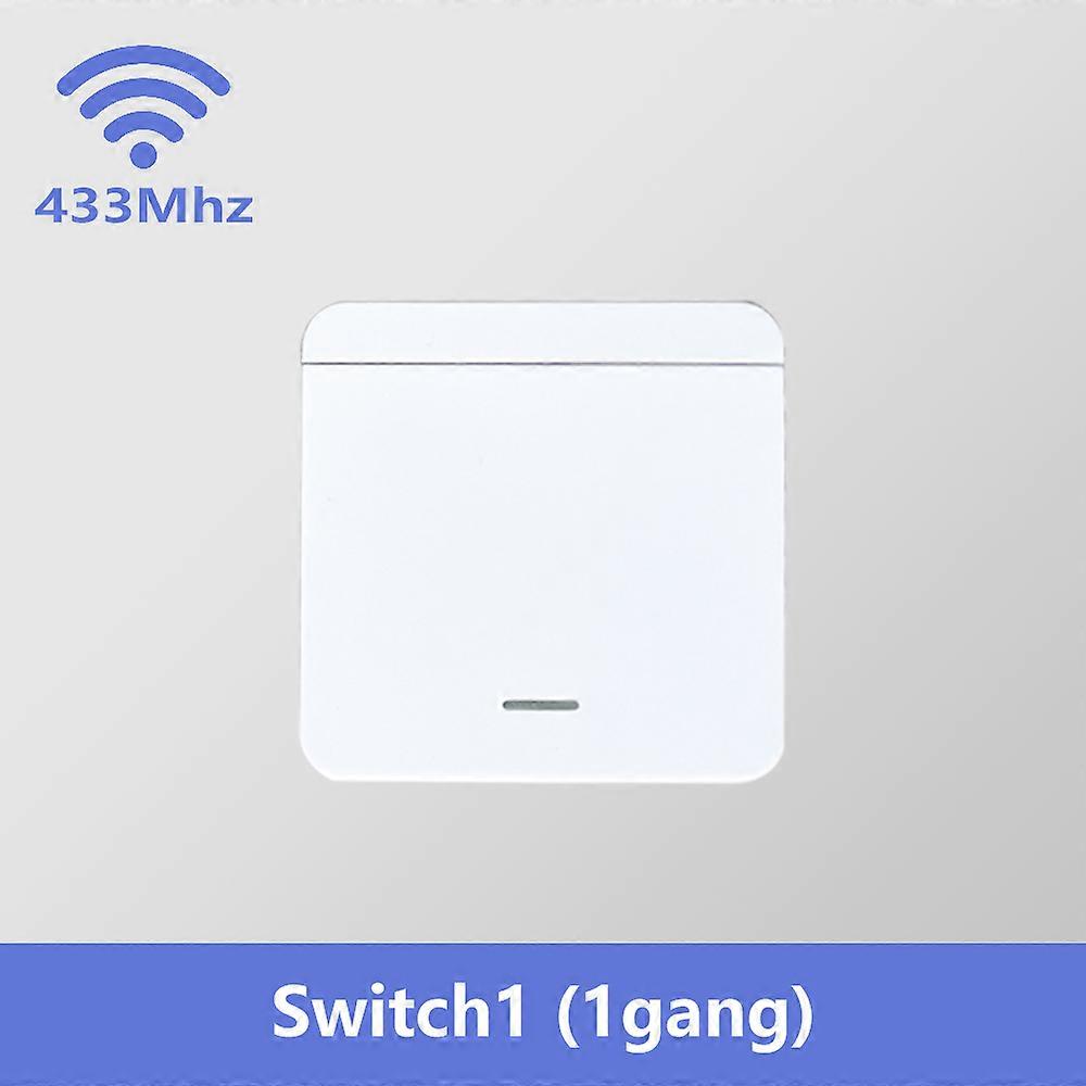RF 433 MHz Smart Light Switch Mini DIY Wireless Remote Control 1/2/3 Gang Wall Panel Switch 16A Relay Receiver Automation Module