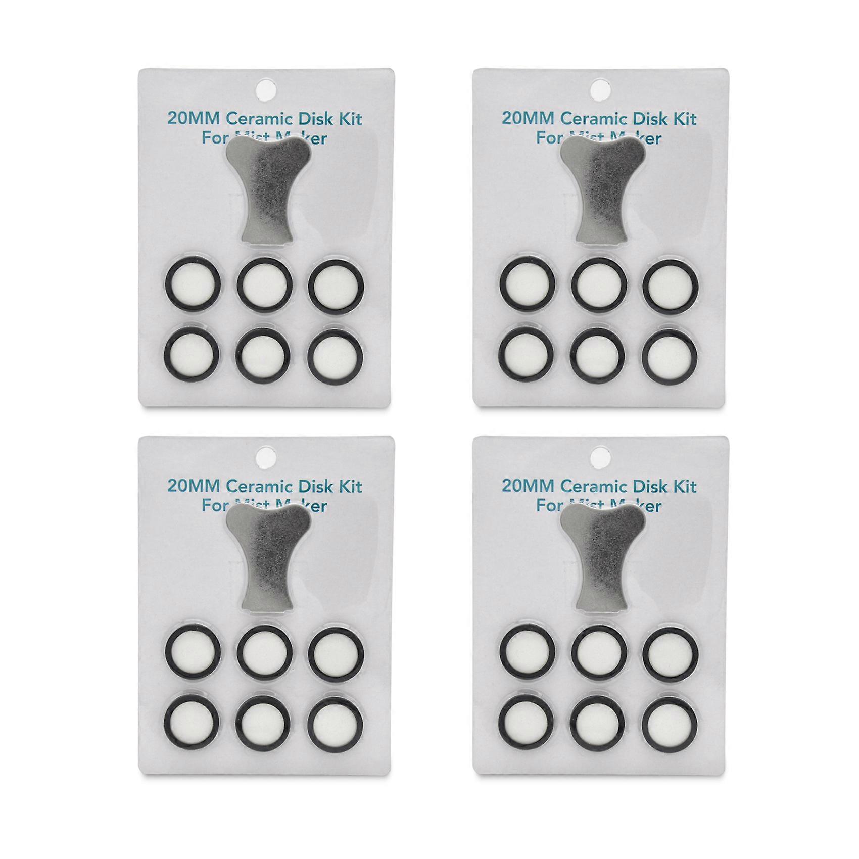 28Pcs Mist Maker Maintenance Kit, Ceramic Disk Ceramic Disk Key Replacement Parts Kits for Fog Machine