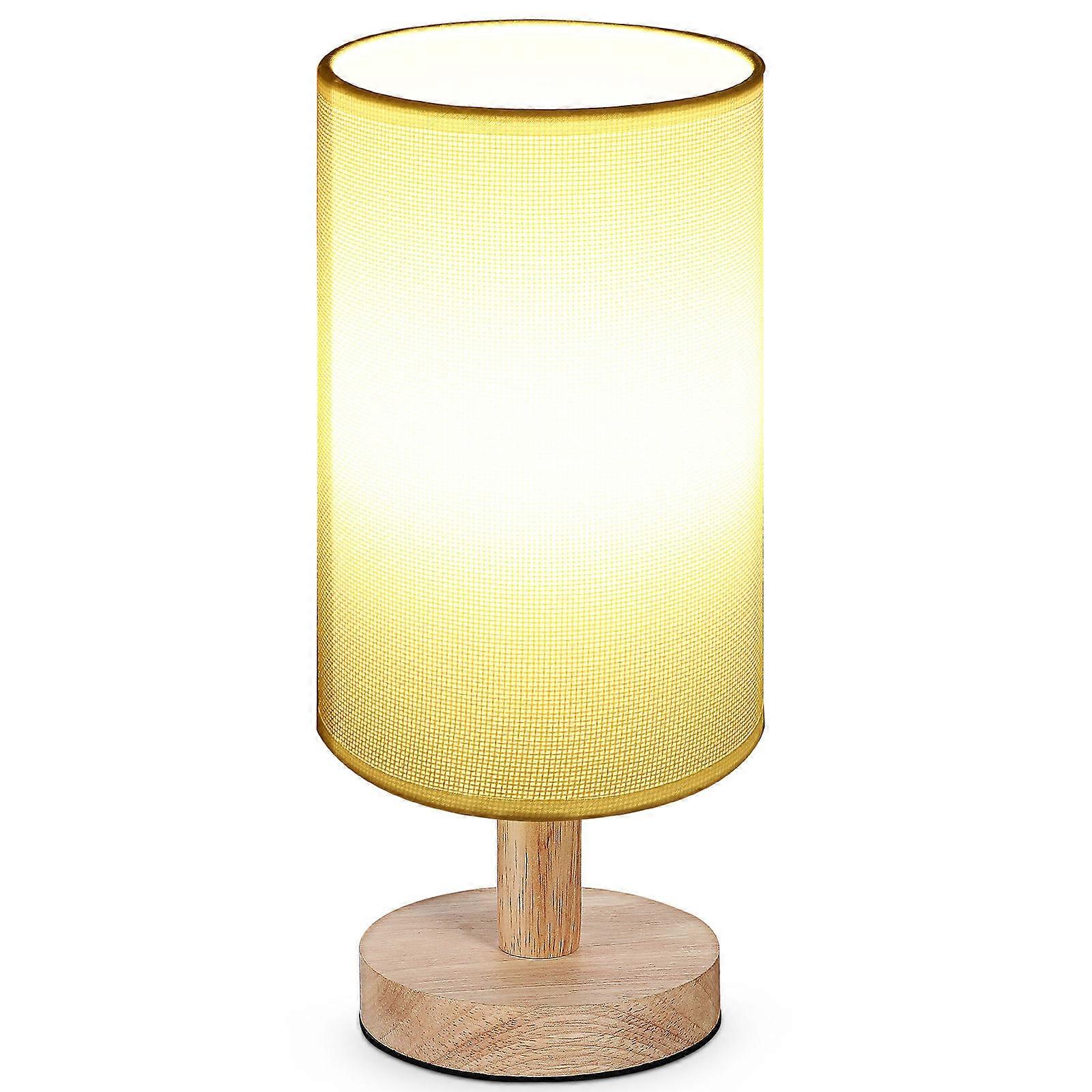 3Pcs Desk Lamp Shade Cylinder Lampshade for Home Use White Fabric