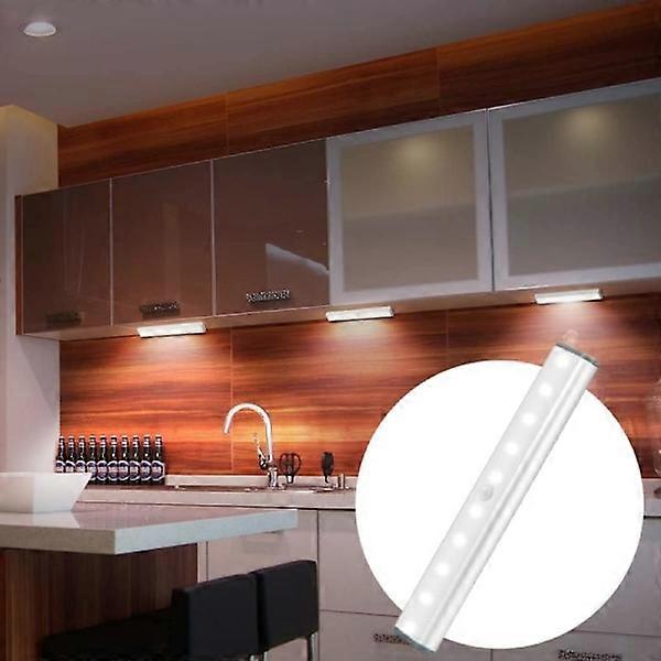 Wireless LED Lighting Spotlights with Motion Sensor - 18 cm White