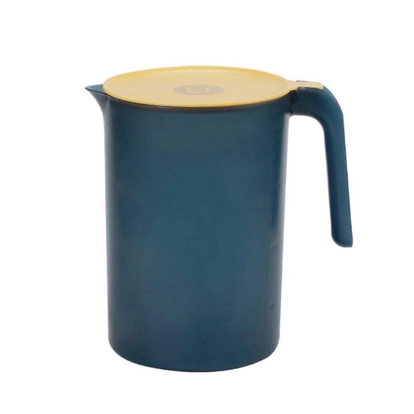 Plastic Water Pitcher - 2 Quart w/Lid, Hot & Cold Beverage Dispenser