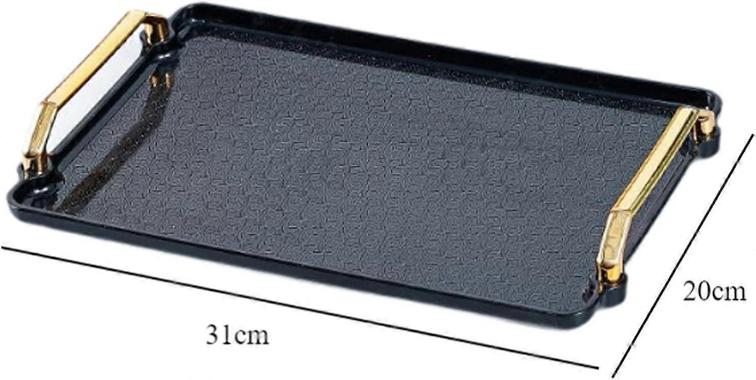 Elegant Glass Serving Tray with Hollow Handle and Pumpkin Shaped Candy Jar for Snacks and Pastries