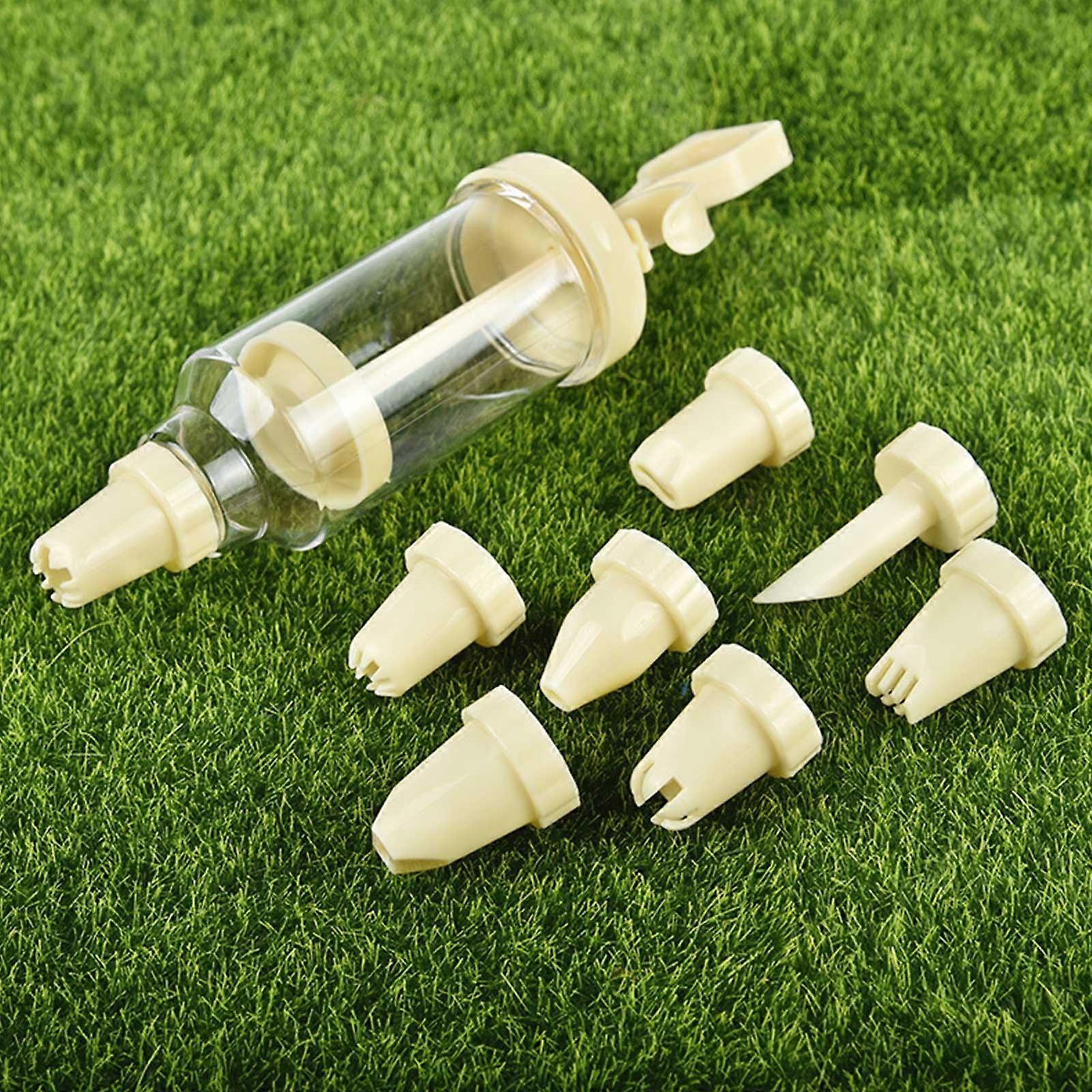 9 pi��ces ensemble presse �� biscuits et ensembles de gla?age presse �� biscuits faisant Kit de d��coration avec 8 conseils outils de patisserie