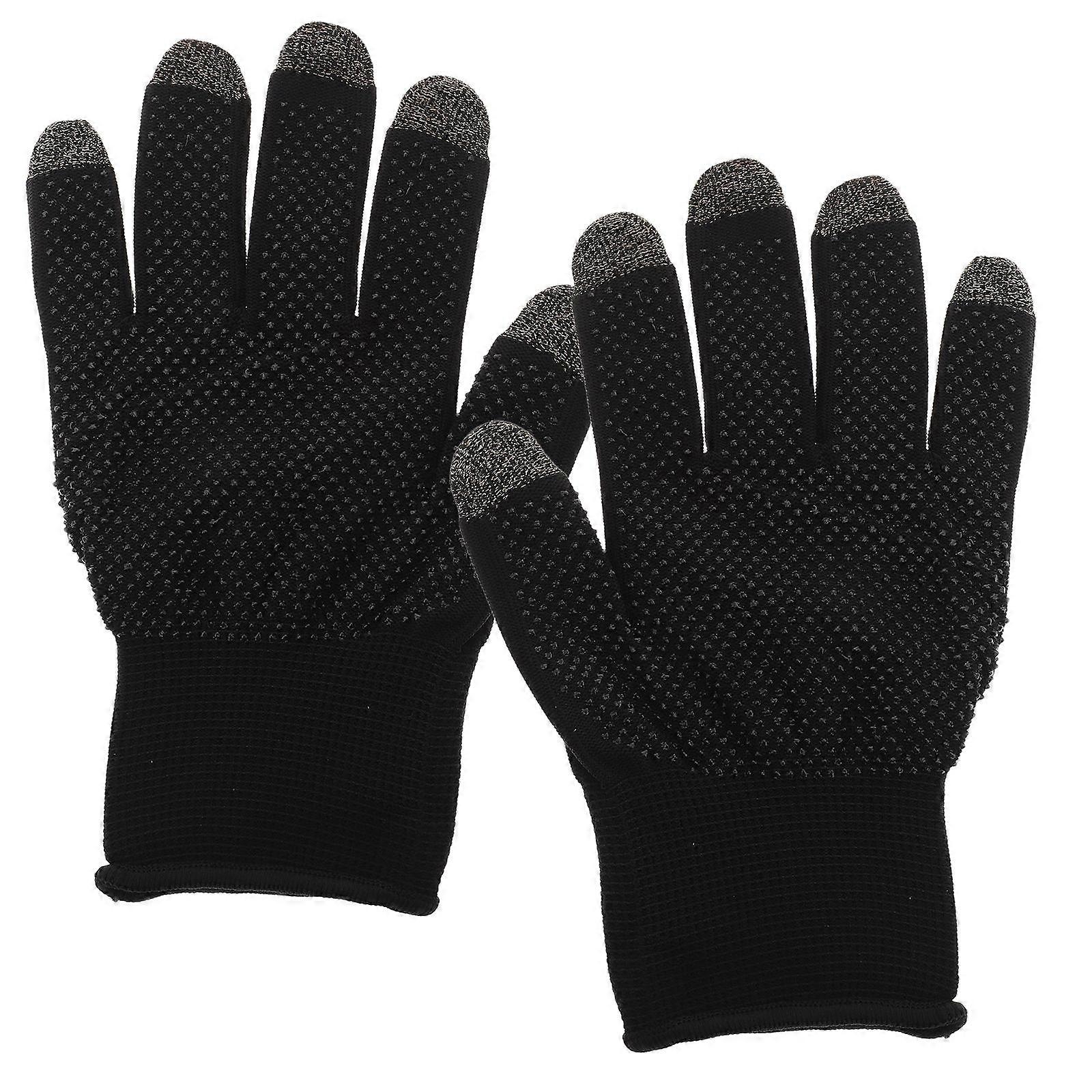 Gaming Gloves for Mobile Controllers 3Pairs Silver Finger Gloves