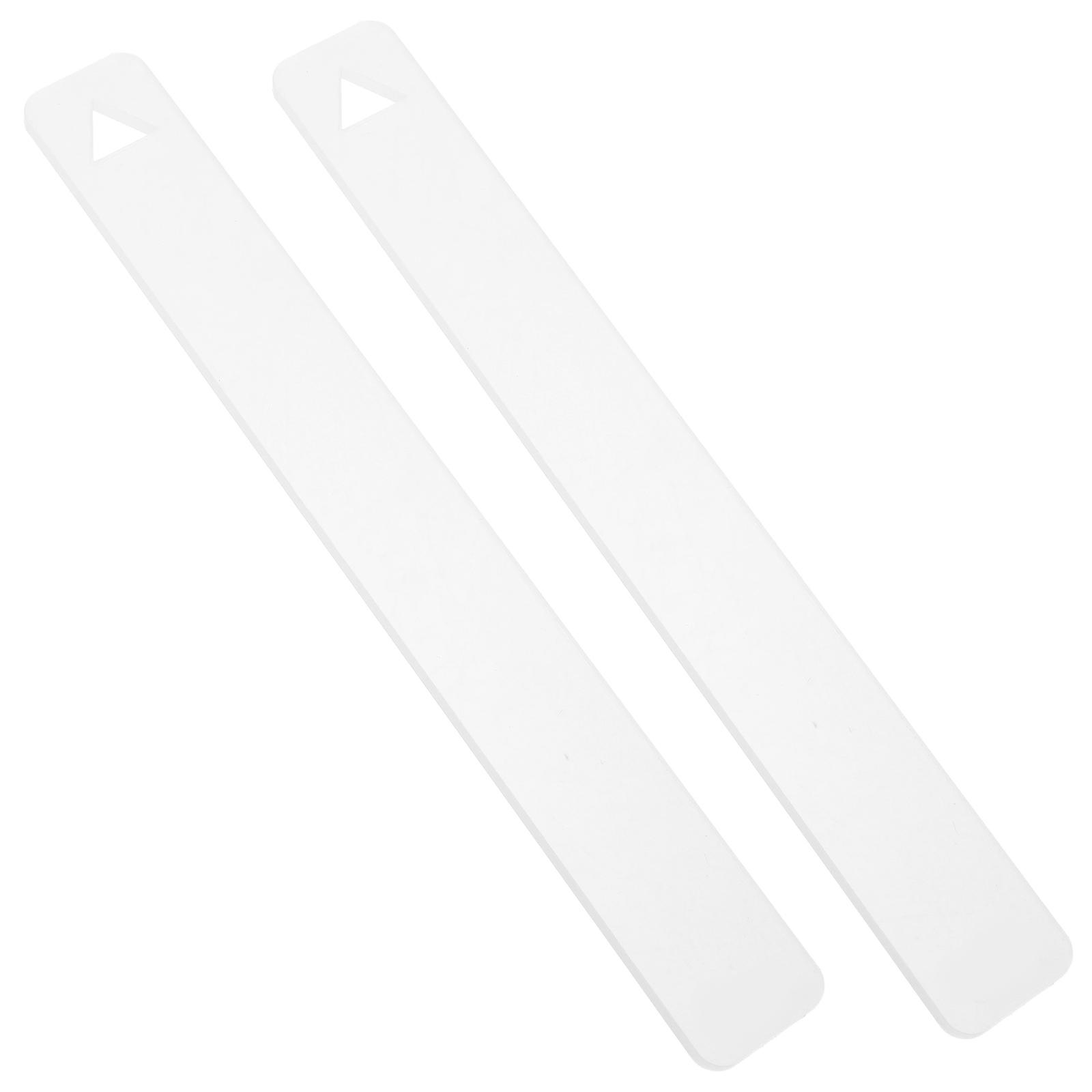 Acrylic Polymer Clay Thickness Leveling Ruler for Precise Control 1Pair