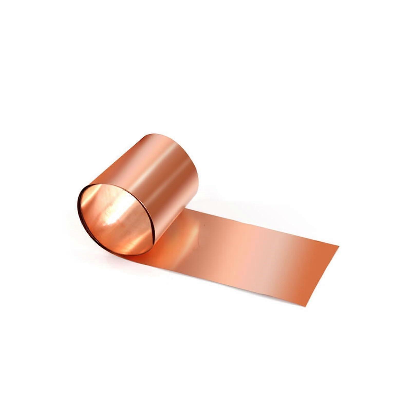 Copper Strip 1m Thin Copper Foil Roll 0.5x40mm  Conductivity for Grounding and Easy Welding
