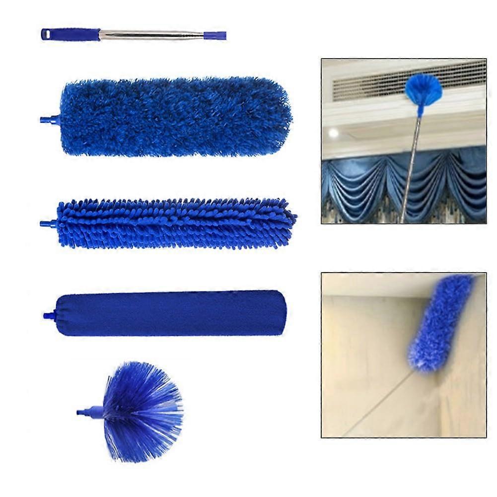Extendable Feather Duster Set of 5 with Bendable Washable Microfiber Head for  Ceilings and Ceiling Fans