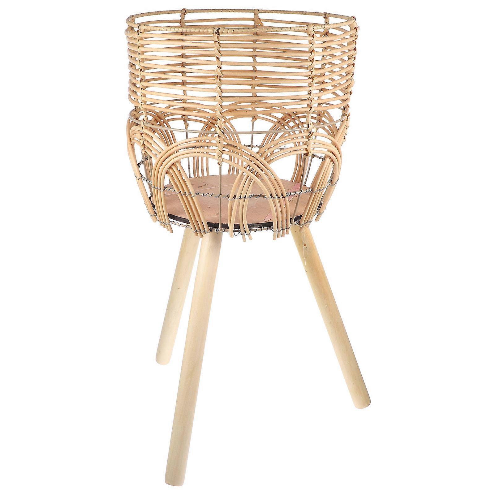 Maceta de bambú con patas para uso doméstico