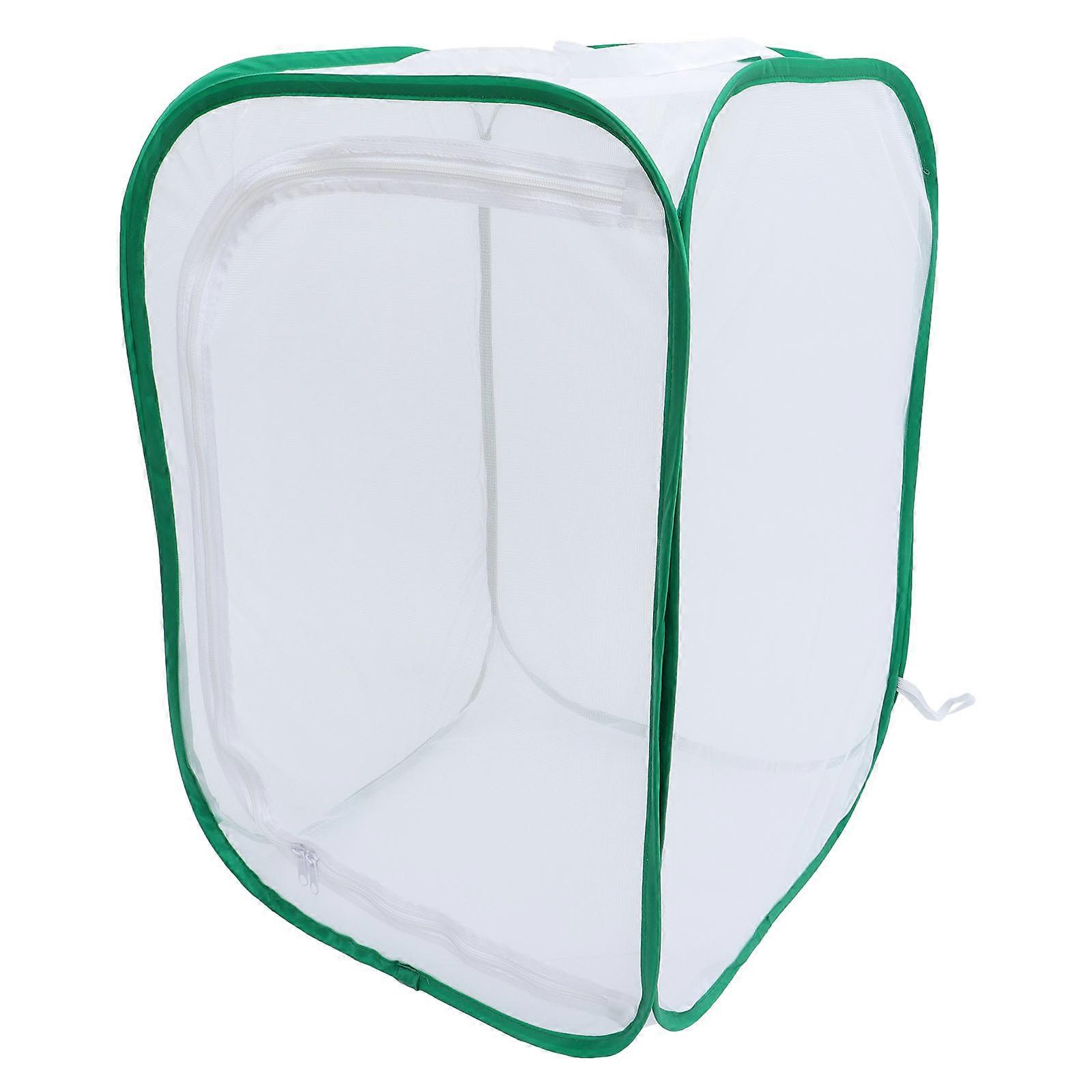 Flight Cage Foldable Design Insects Cage White 60.00X40.00X40.00CM Observation Release 1Pack