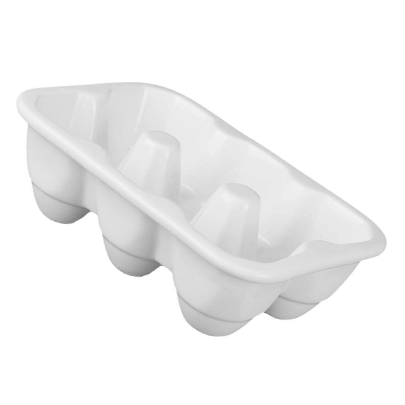 Egg Storage Container Ceramic 6 Grids Egg Holder for Refrigerator SpaceSaving Kitchen Organizer