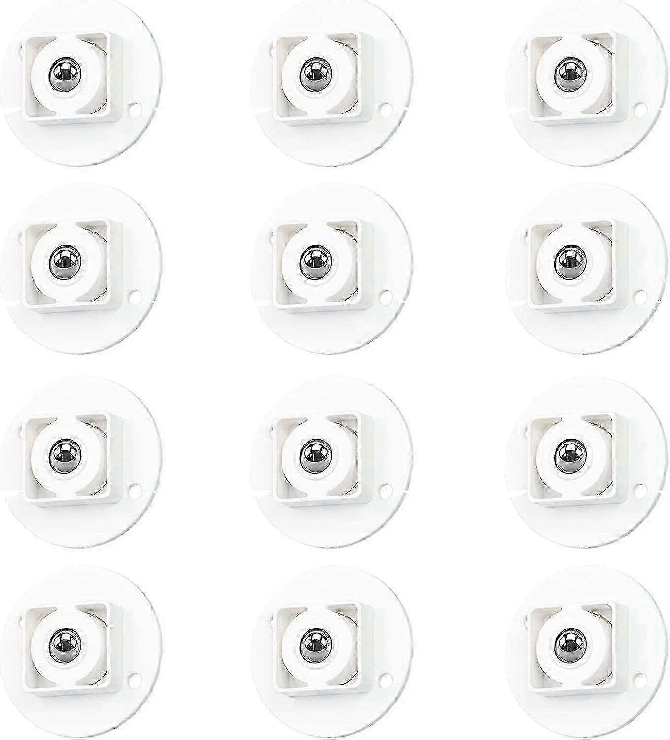 12 Pcs Self Adhesive Transfer Casters,Transfer Ball Casters Solid Plastic 360 Rotation Caster 2025