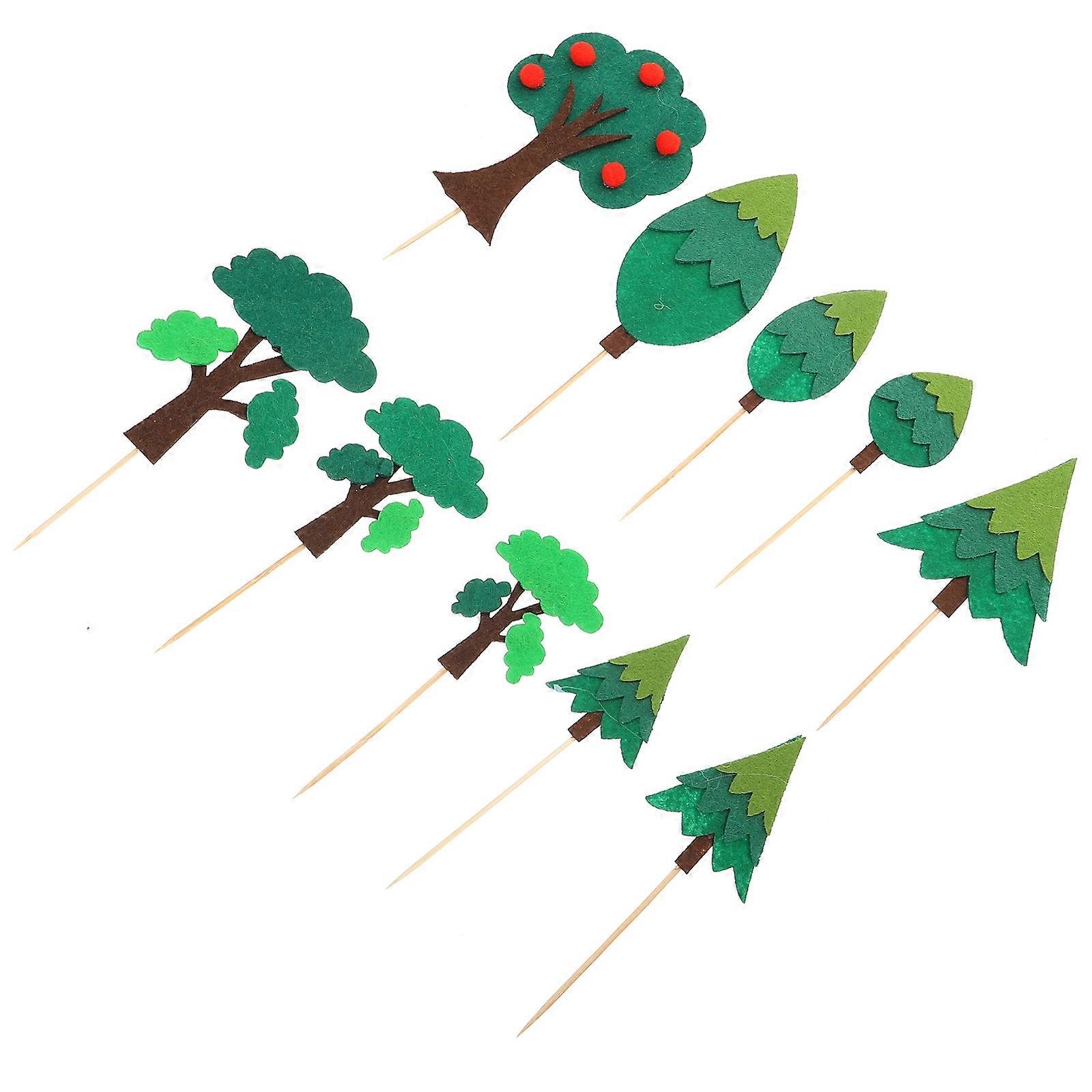 Lightweight Decorative Cake Toppers Insert Cards for Cake 9Pcs