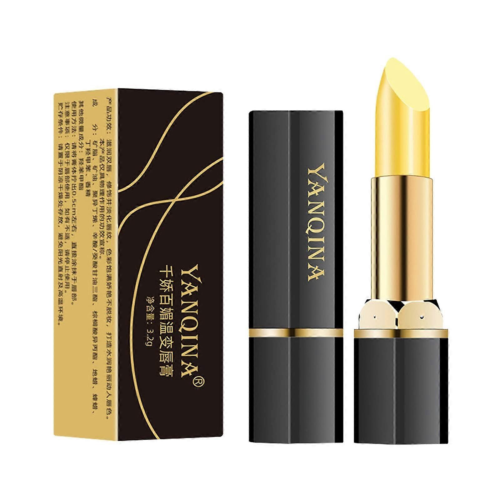 Temperature Changing Lipstick with Deep Hydration and Light Shimmer for Natural Pink Lips