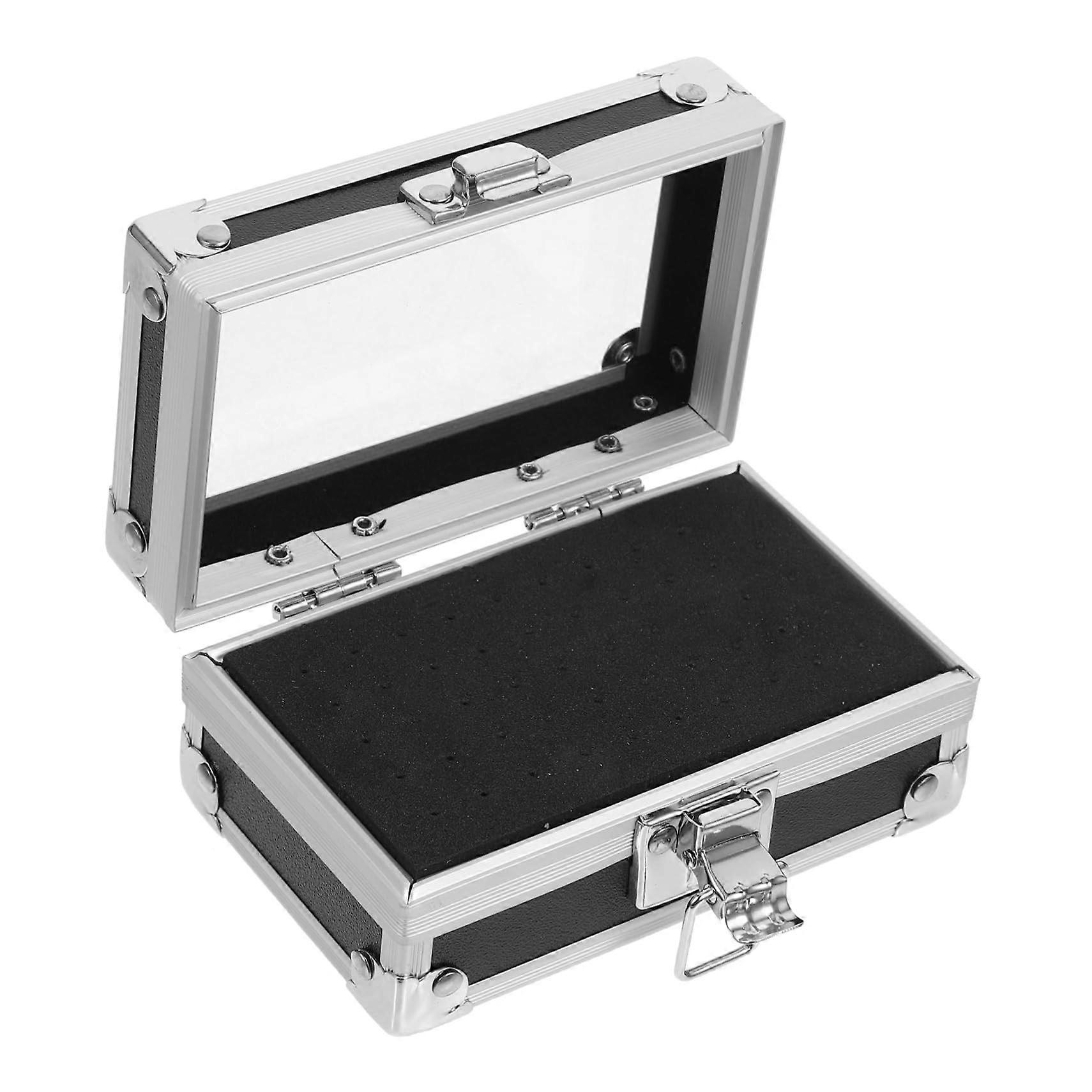 Nail Drill Bit Holder Case with 50 Slots, Clear Durable Storage Organizer for Easy Access