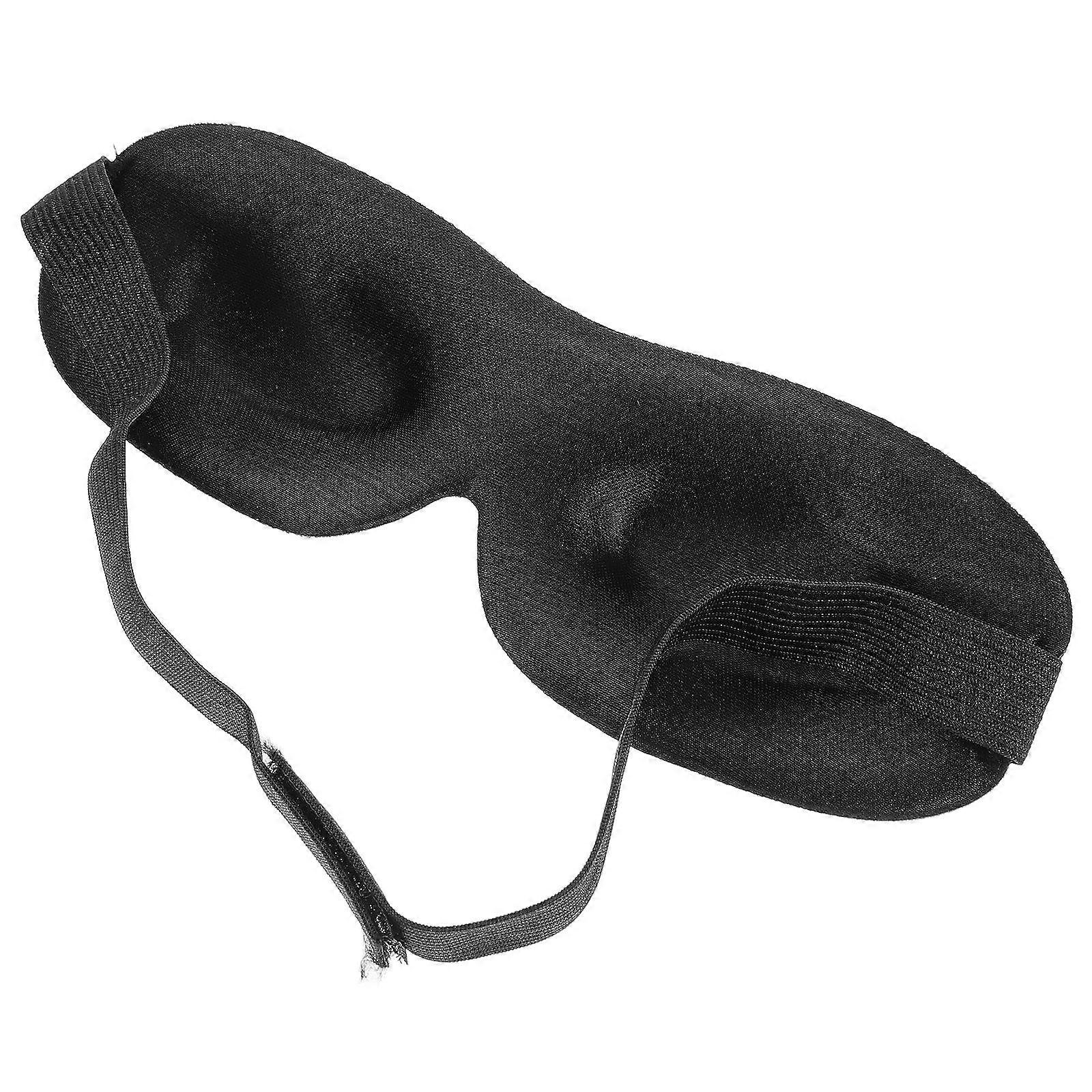 Eye Mask for Sleeping Blindfold 2Pcs Black Comfortable