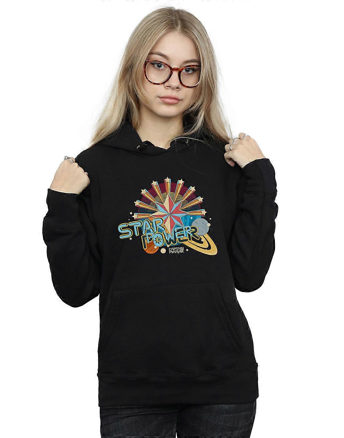 Marvel Women's Captain Marvel Star Power Hoodie