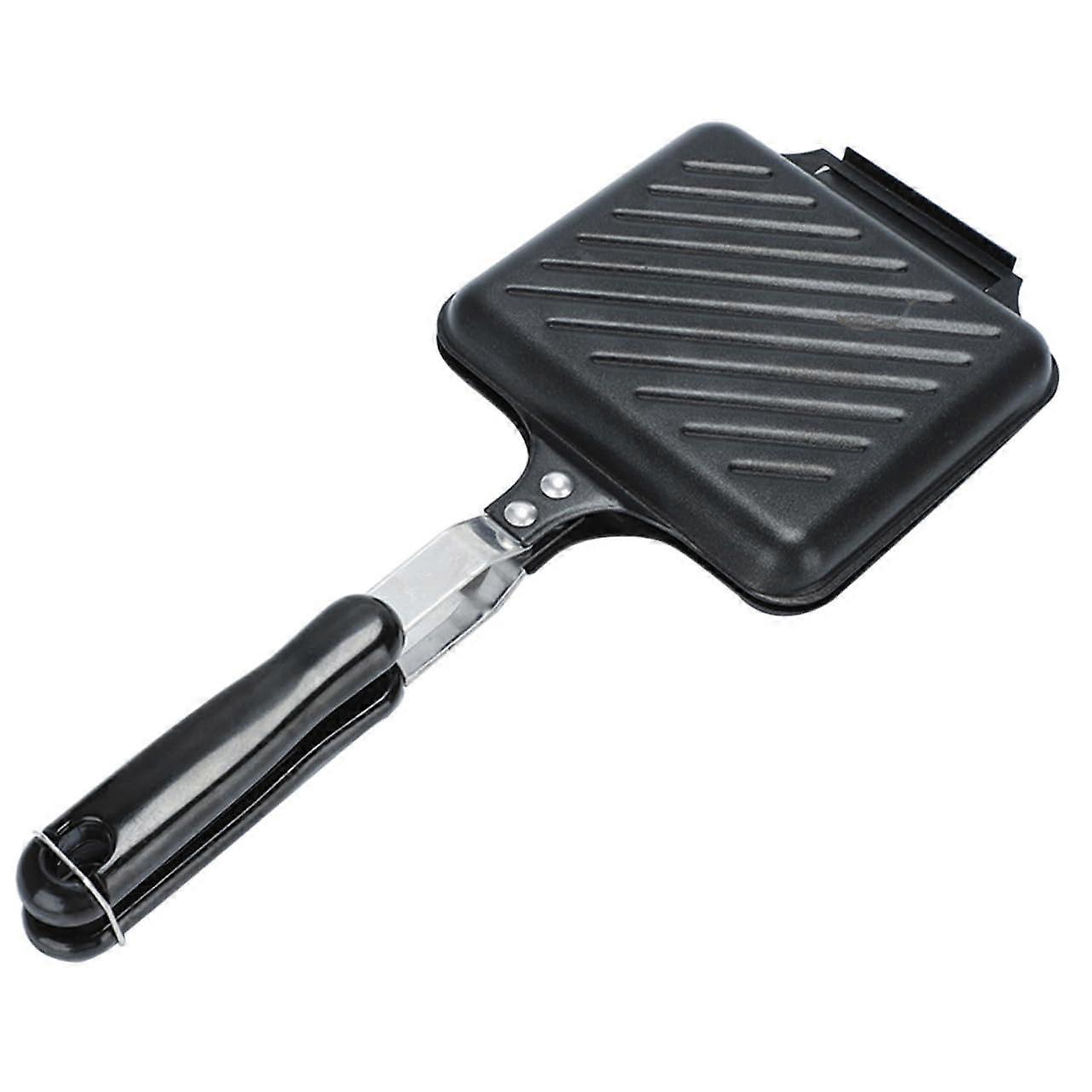 NonStick DoubleSided Breakfast Sandwich Maker Pan with Ergonomic Handle for Easy Cleaning