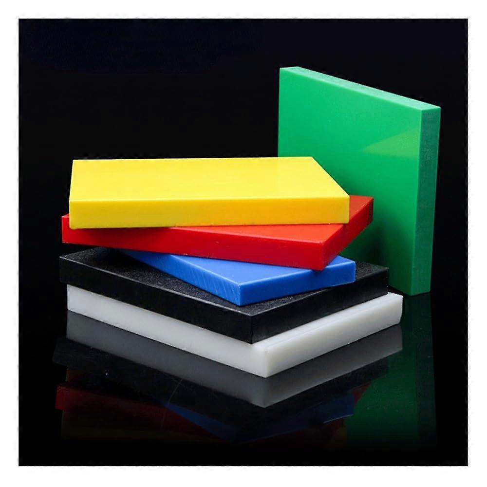 HDPE Plastic Sheet 8mm Red 100x200mm Polyethylene Board for DIY Projects, CuttoSize