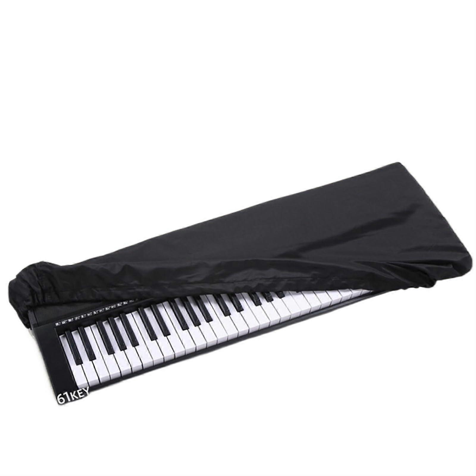Piano Keyboard Cover for 61/88 Key Digital Pianos, Dustproof Full Coverage with Adjustable Drawstring