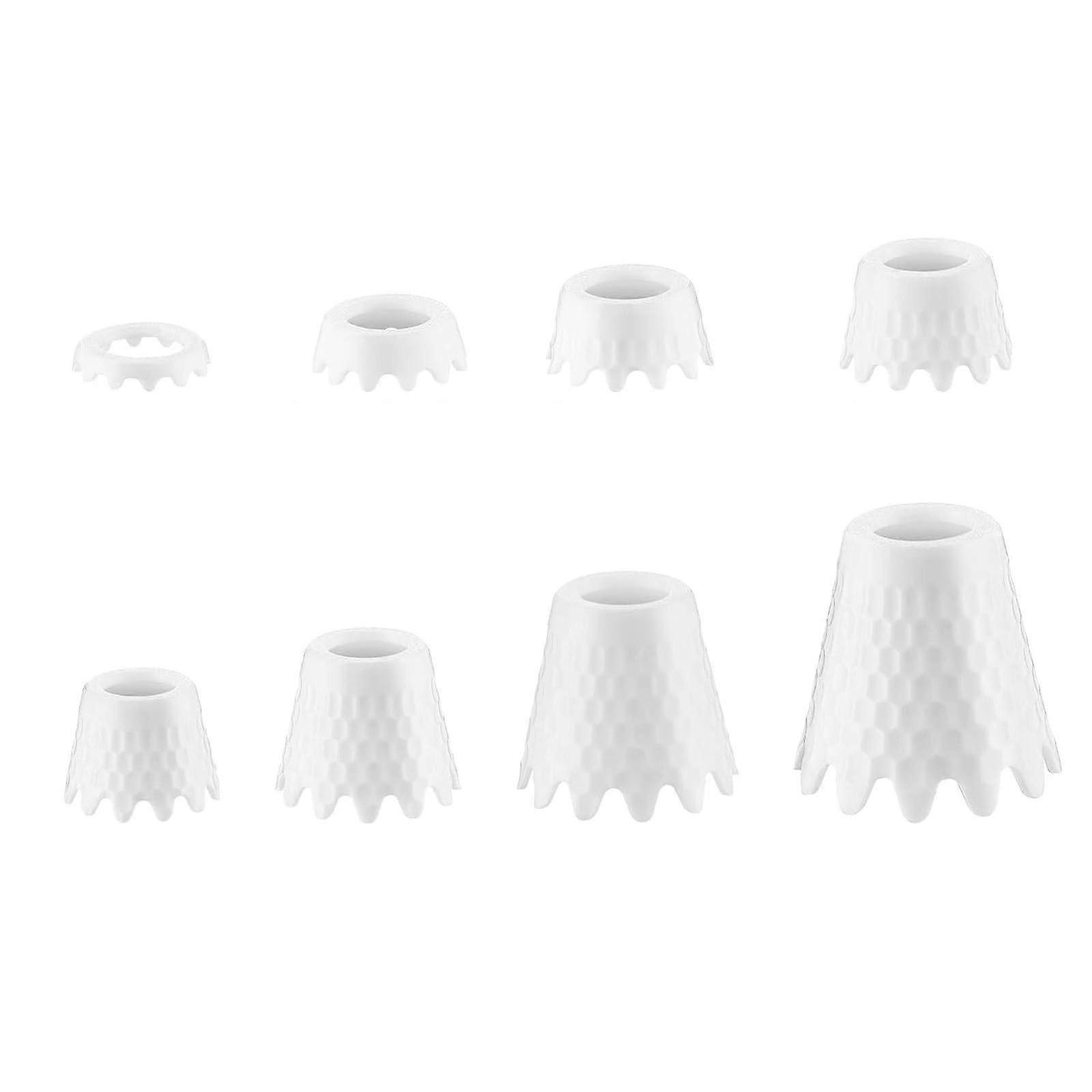 Golf Practice Tees Set 8pcs Durable TPU Adjustable Heights for Indoor Outdoor Training Simulator