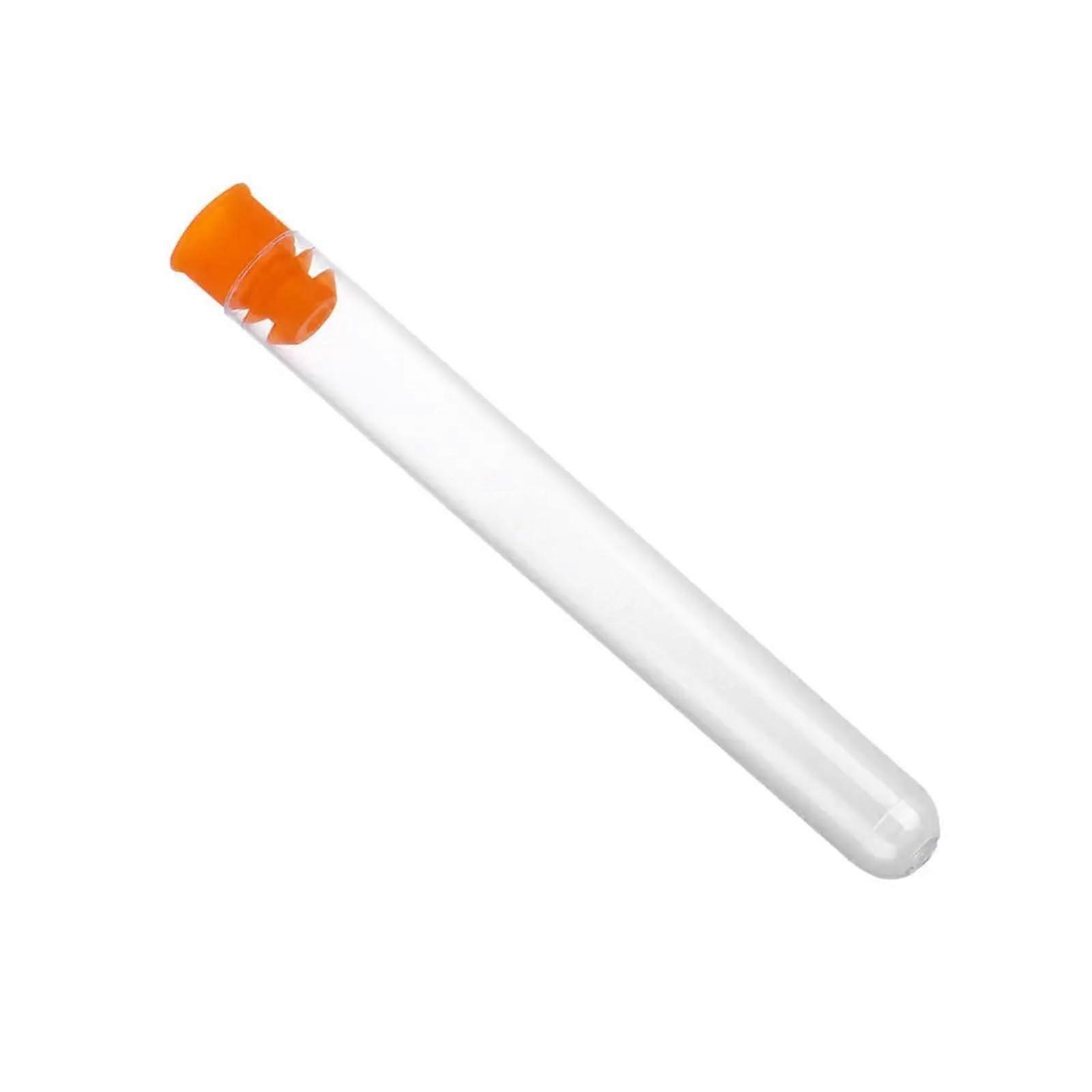 50 Pcs Plastic Test Tubes with Caps, Clear Reusable LeakProof Tubes for MultiLiquid Storage