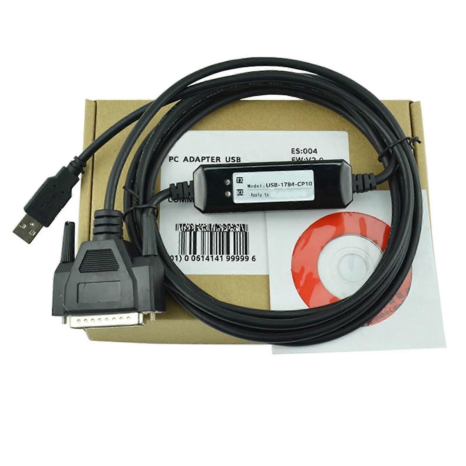 USB1784CP10 Programming Cable 9399C28 Yellow for Allen Bradley PLC/5 Series Reliable Data Transfer