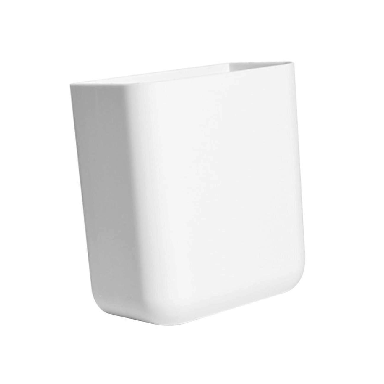 White Wall Mounted Toothbrush Holder Bathroom Organizer with SpaceSaving Toothpaste Rack