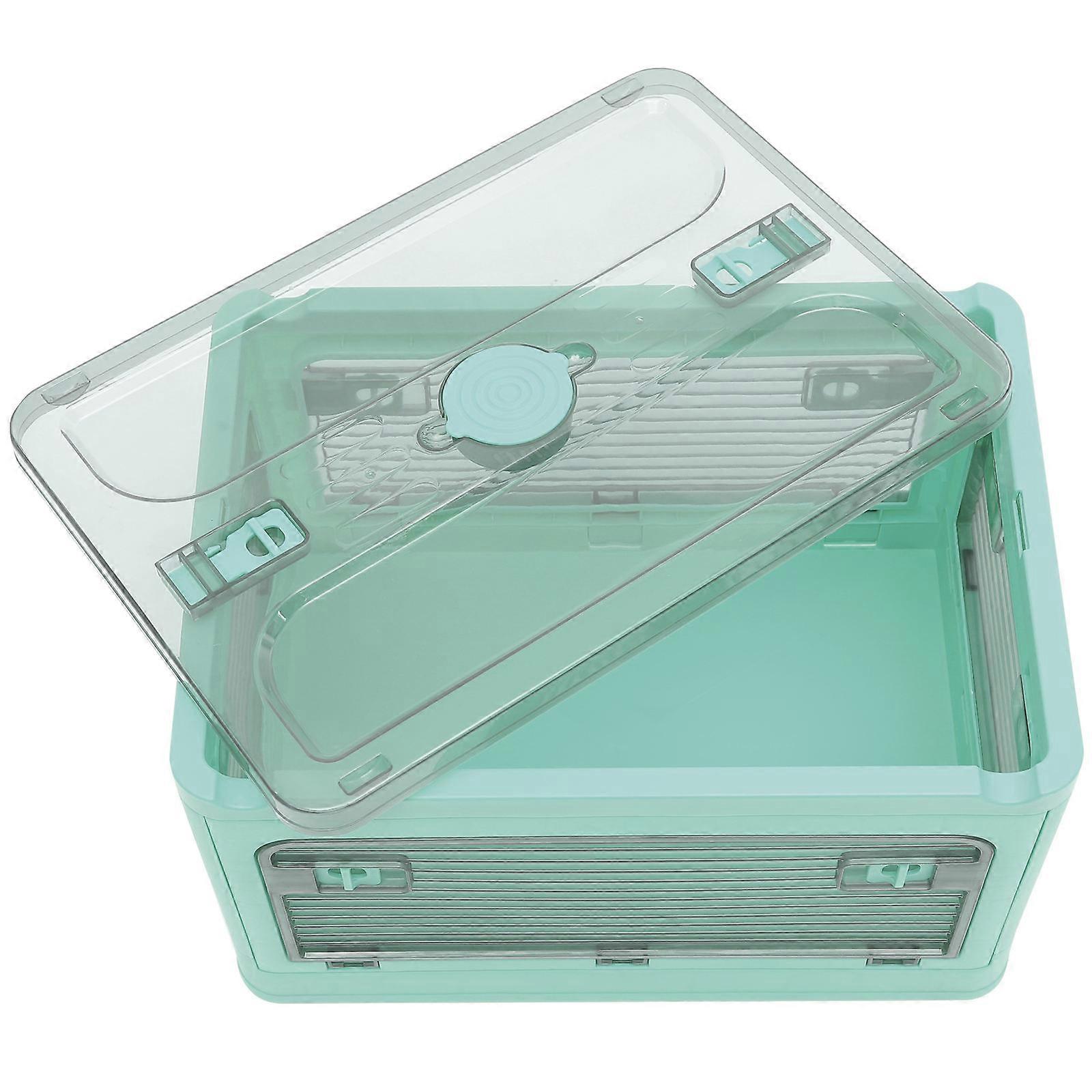 Sundries Organizer Car Trunk Box Rectangular Plastic Storage Case For Family Use 1Set