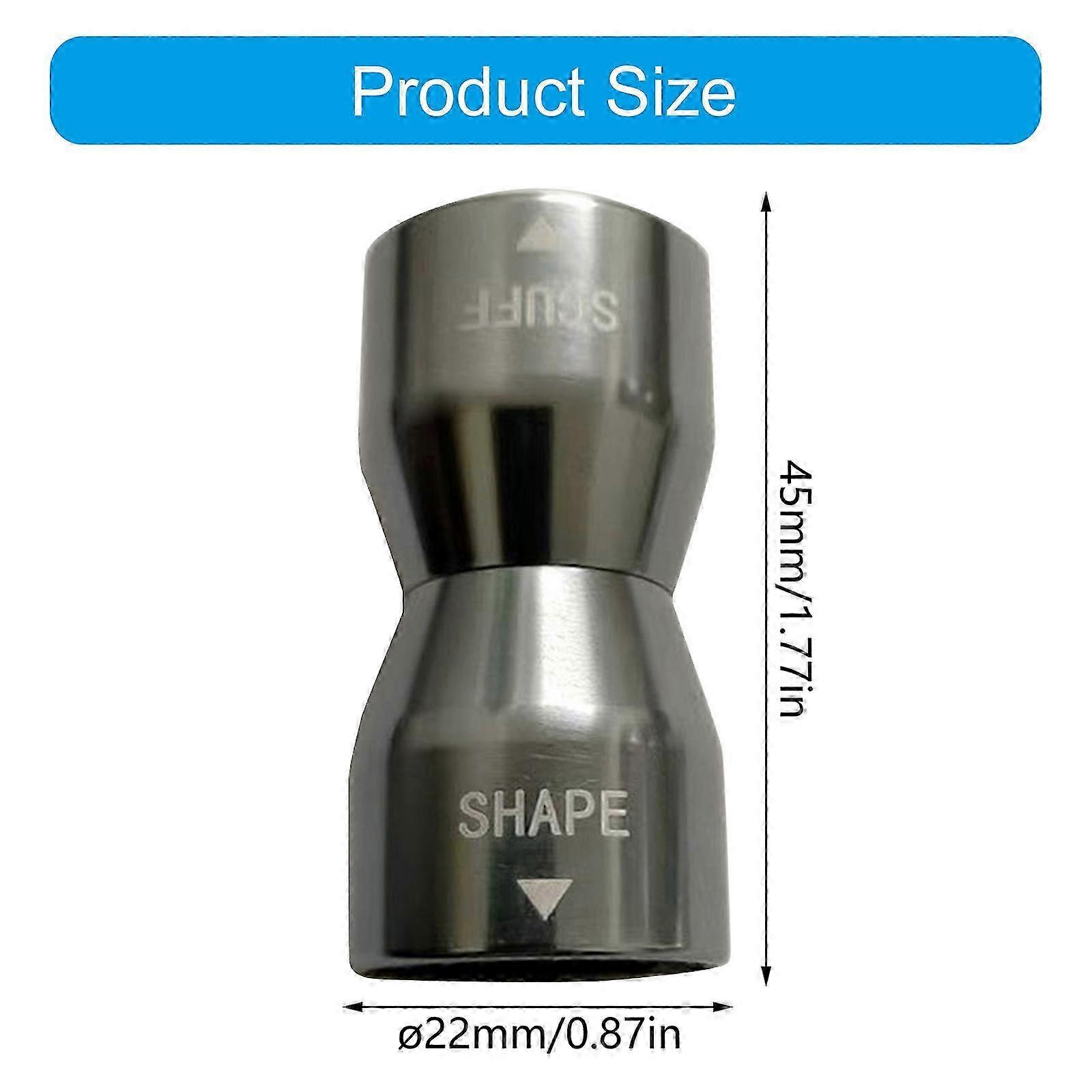 3 in 1 Snooker Pool Queue Tip Tool Queue Tip Stick Shaper Billard Pool Queue Zubehör Tool Shaper/Scuffer/Belüfter silber