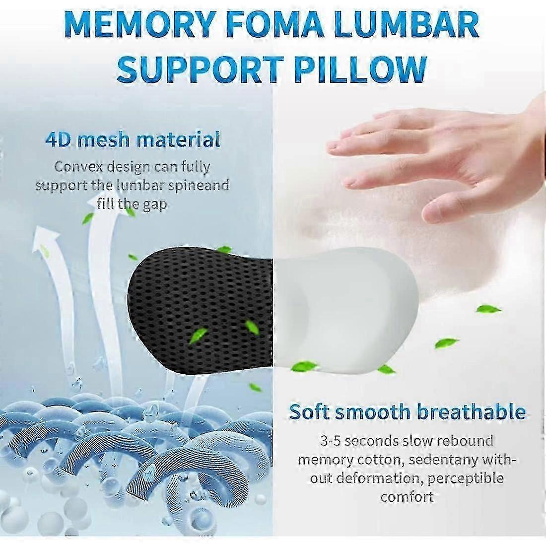 Neo Cushion for Low Back Pain Relief with Memory Foam