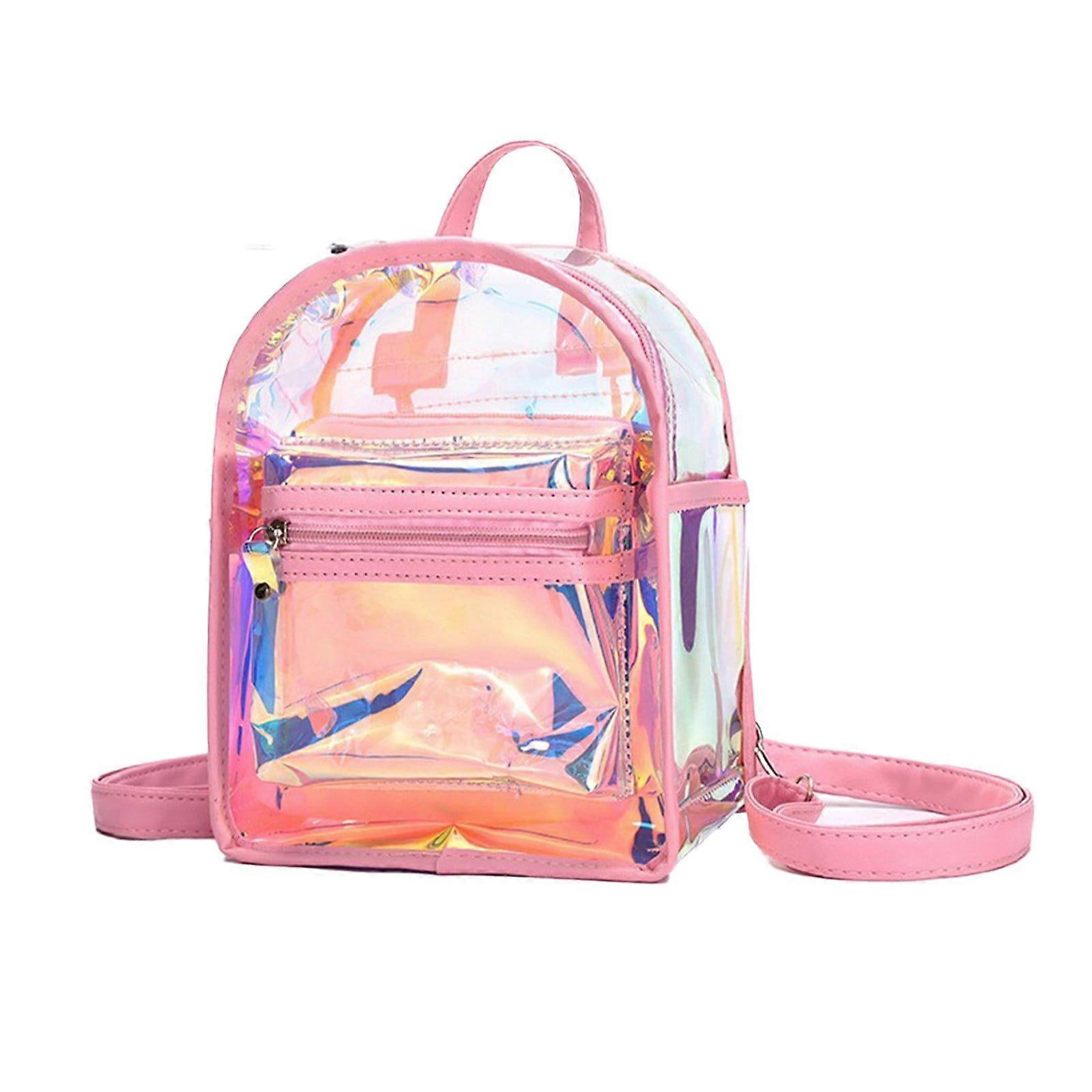 Backpack One Shoulder Messenger Two Back Transparent Multipurpose Travel Bag