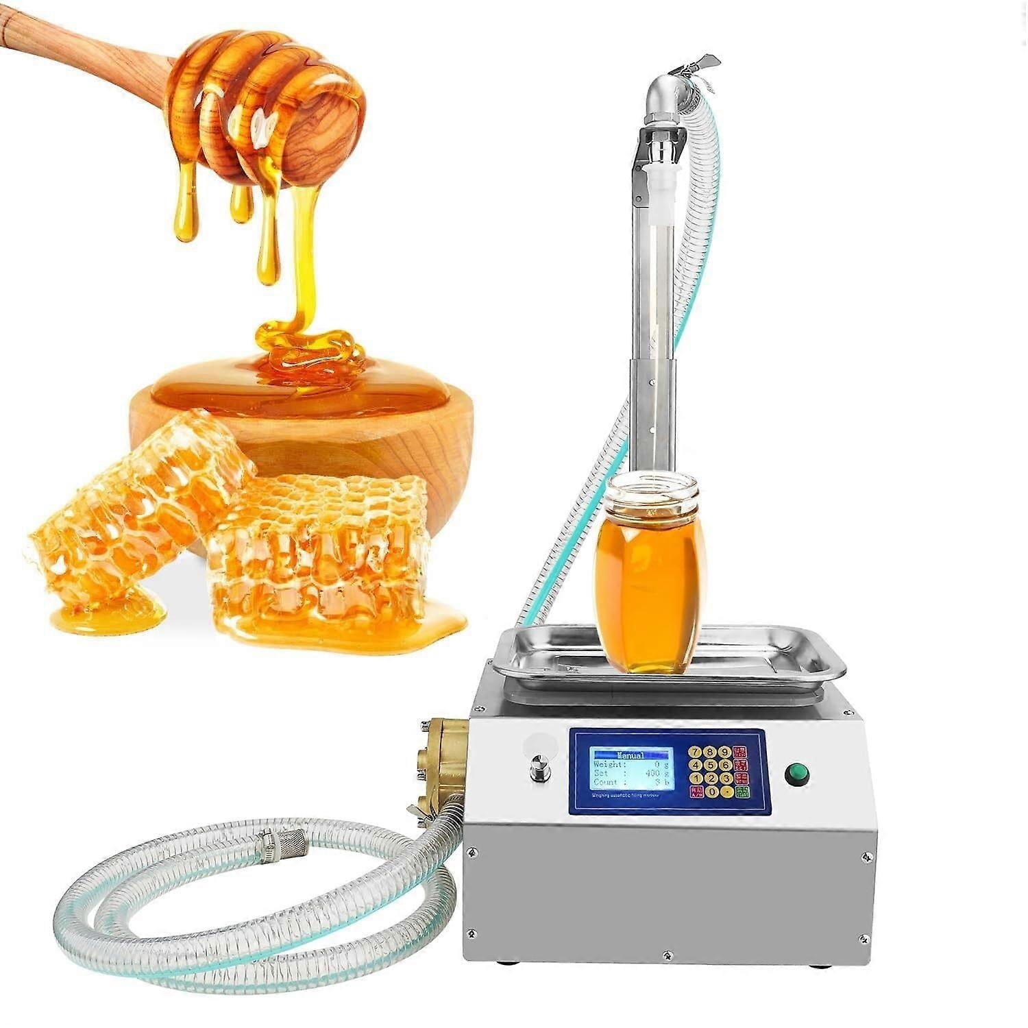 Automatic Honey and Viscous Liquid Filling Machine with Precise Weight Control, 20ml10000ml
