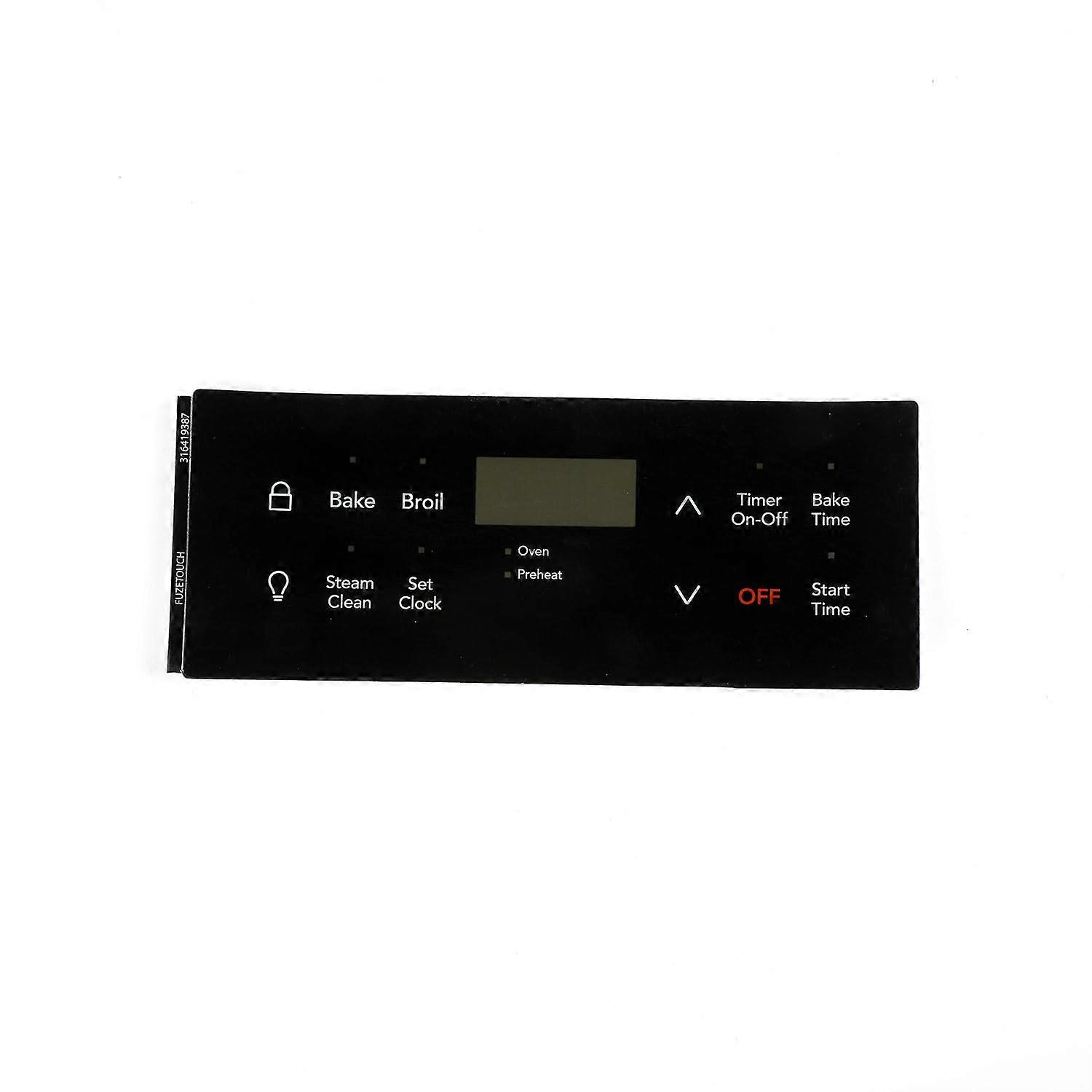 Range Overlay Replacement 316419387 Electric Control Panel Easy Install Durable Fit for Frigidaire