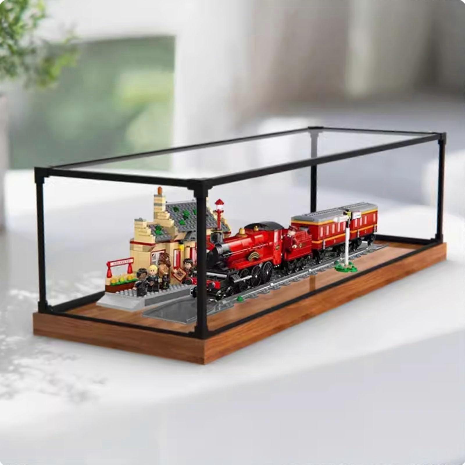 Acrylic Display Case for  76423 Hogwarts Express and Hogsmeade, Clear Dustproof Protective Box