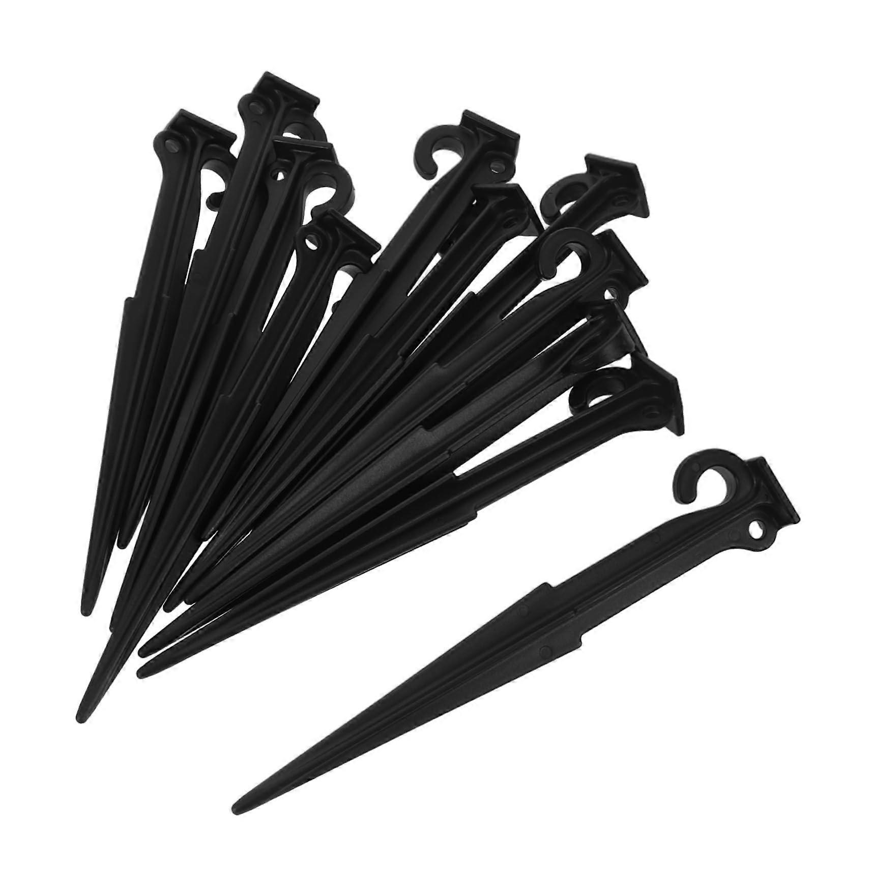 20pcs Lightweight Plastic Tent Stakes Secure Wind Resistance for Camping and Beach Use