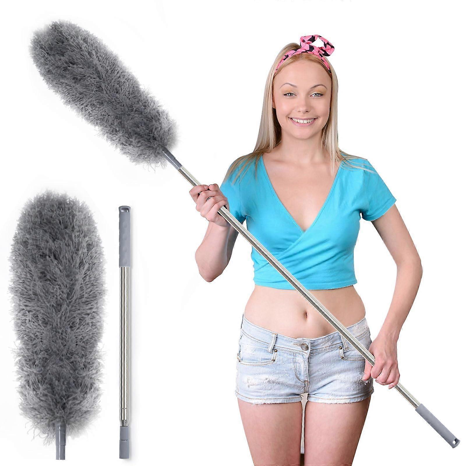 Telescopic Duster Extra Long Reach Bendable Washable Microfiber Head for  Ceilings Cobwebs