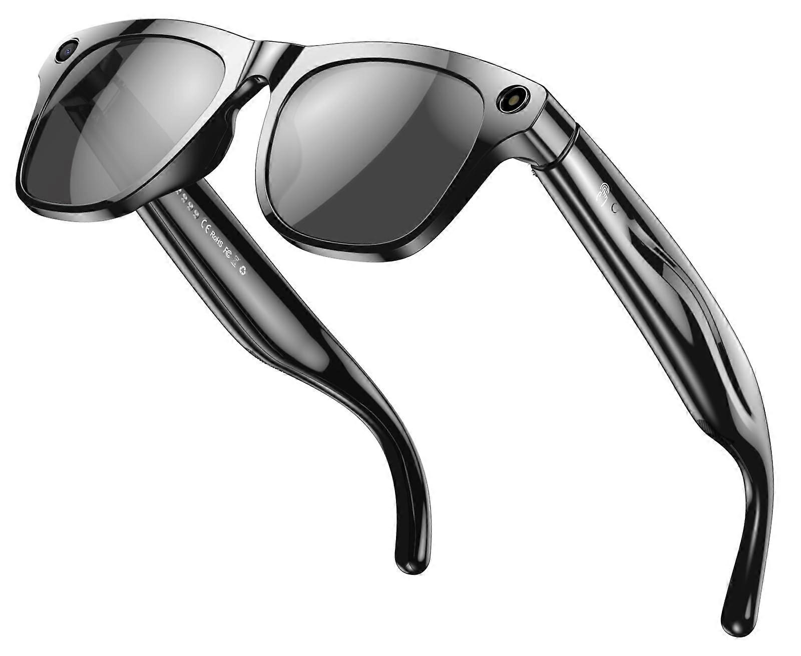 AI Smart Glasses with RealTime Translation HD Camera OpenEar Audio Bluetooth Voice Assistant