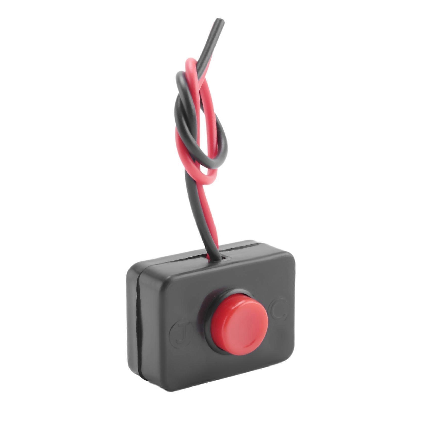 DCC12V2A Adhesive base push button momentarily action wired switch for automobiles