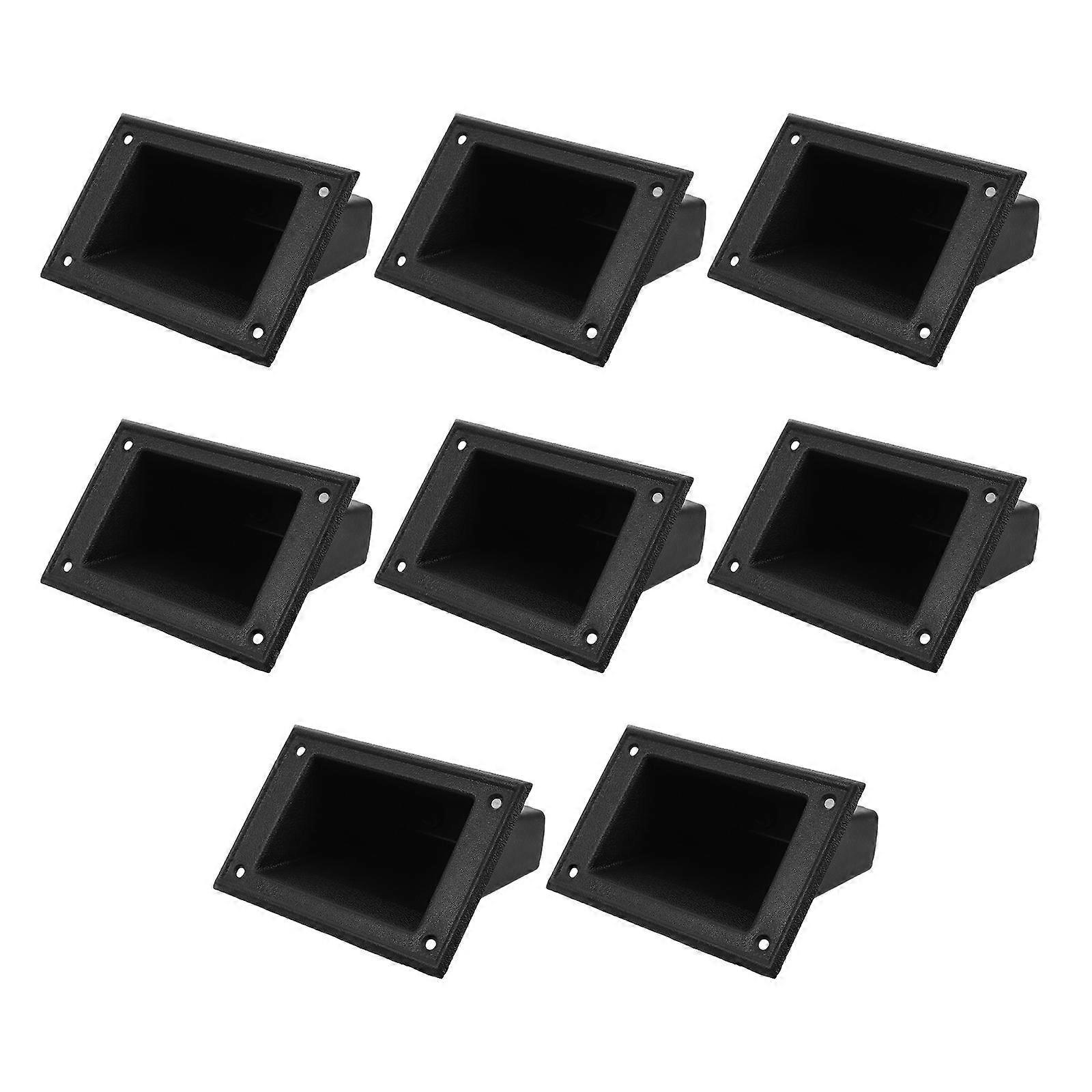 Speaker Handle Black Lift Pull Handle for Drawer and Tool Box 8Pcs