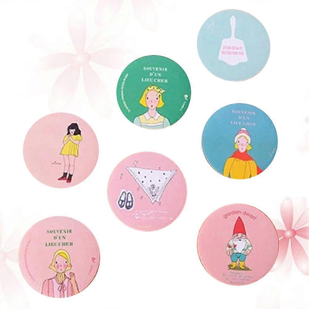 Mini Round Compact Mirrors for Makeup Use 12Pcs Portable Pocket Handheld Mirrors