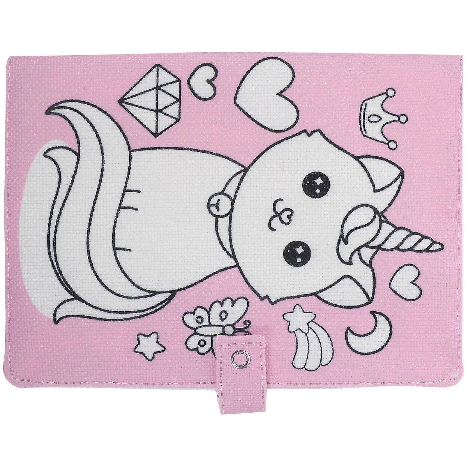 Red Fabric Book Cover for Practical Notebook Sleeve