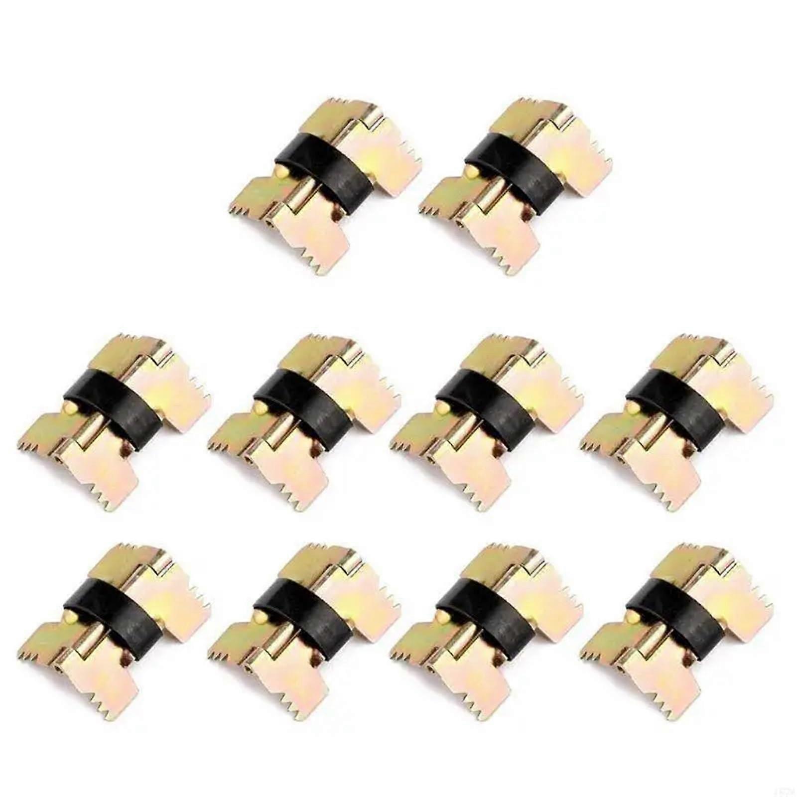 Small Gold Table Leaf Hinges 100PCS for Drop Leaf Extension , CorrosionResistant