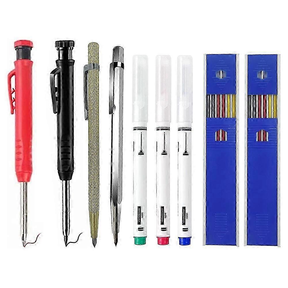 Mechanical Carpentry Pencil Set Graffiti Marking Tools Suitable for Carpenters, Construction Workers