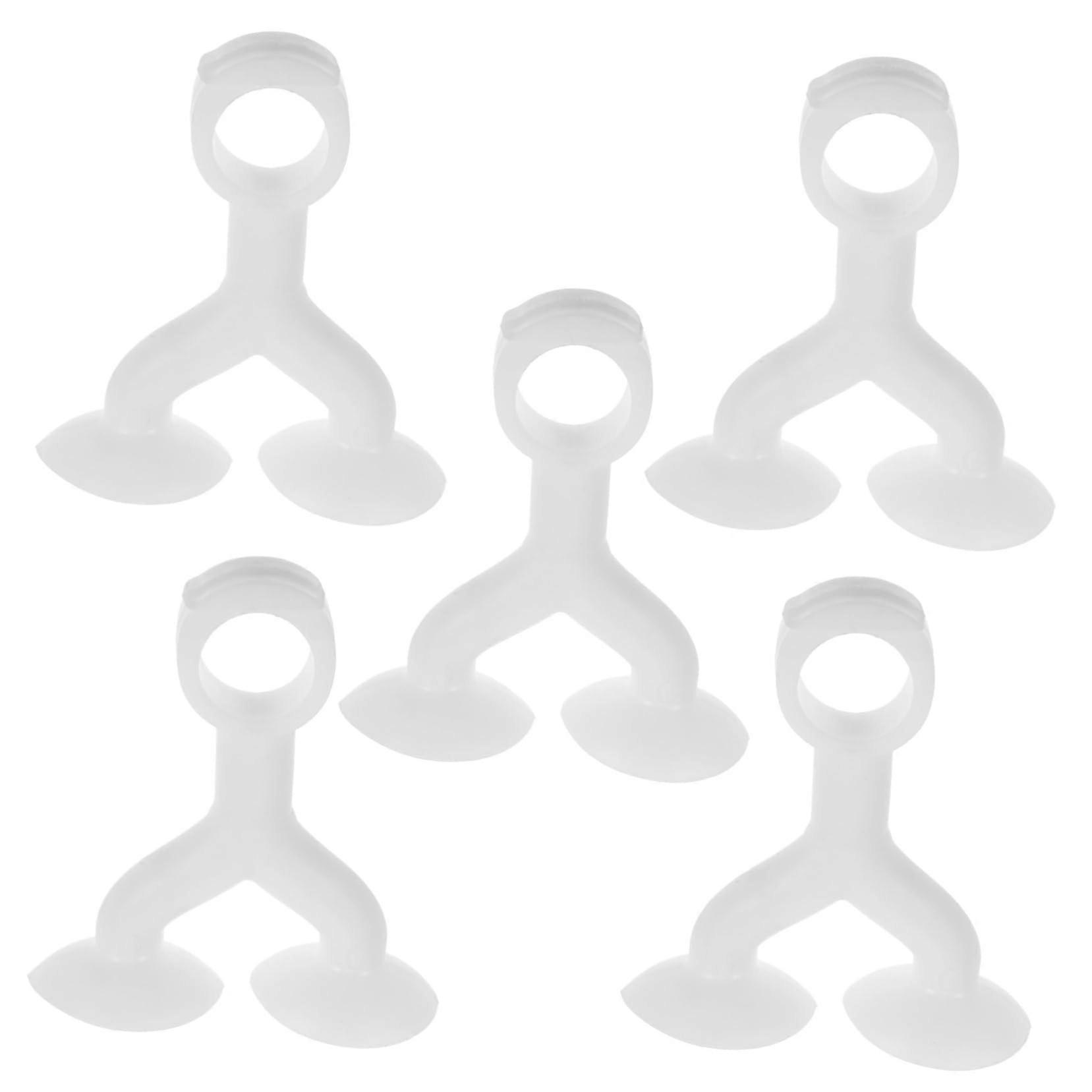 5pcs Silicone Door Stopper with Suction Cups NoDrill Wall Protector for Door Knobs RV Bathroom Kitchen